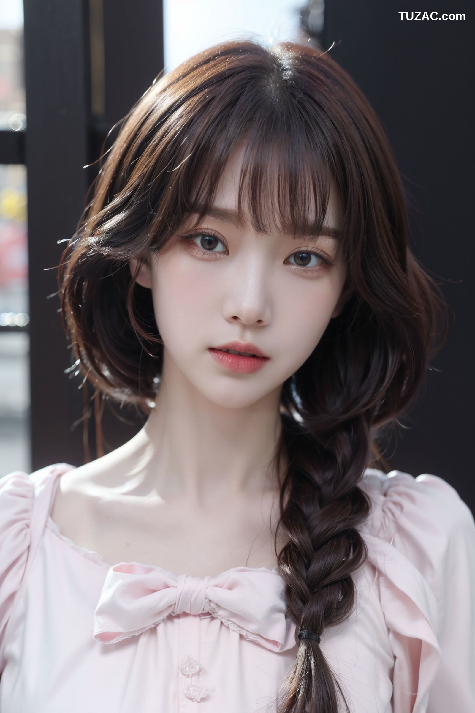 AI美女-拟实-粉白色情趣服-18禁