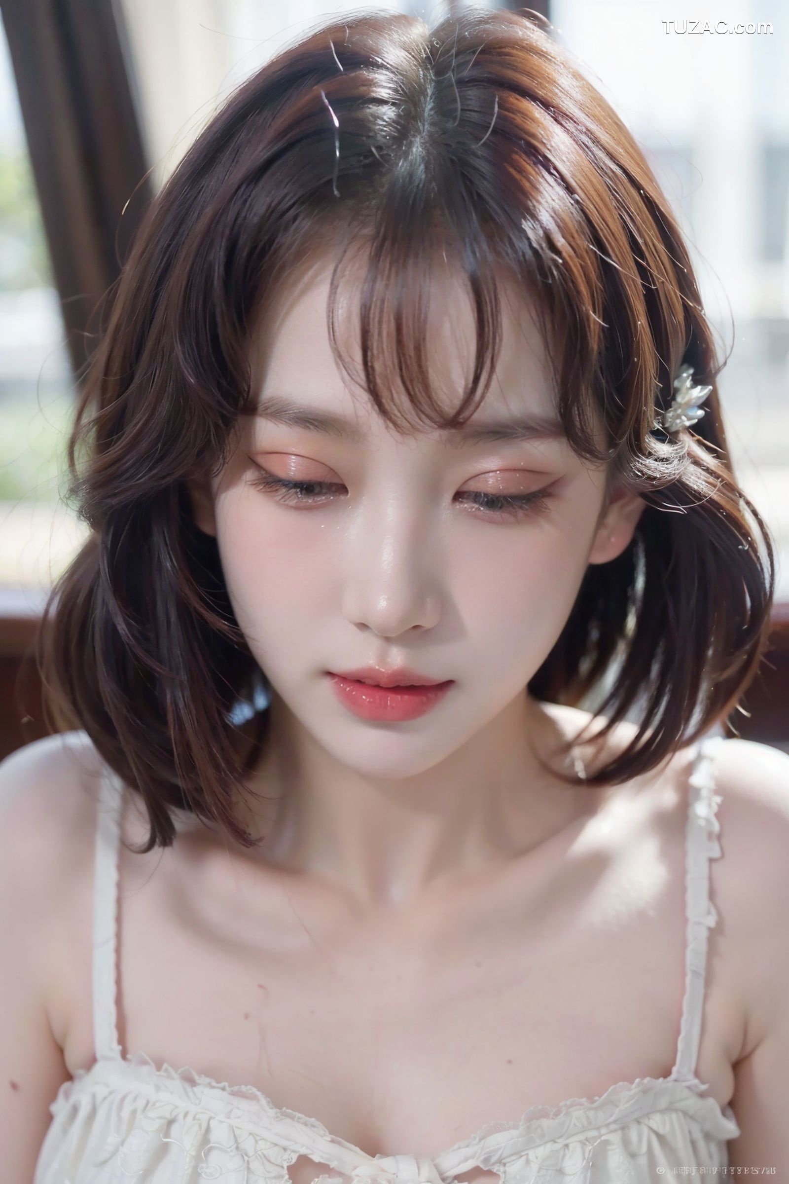 AI美女-拟实-粉白色情趣服-18禁