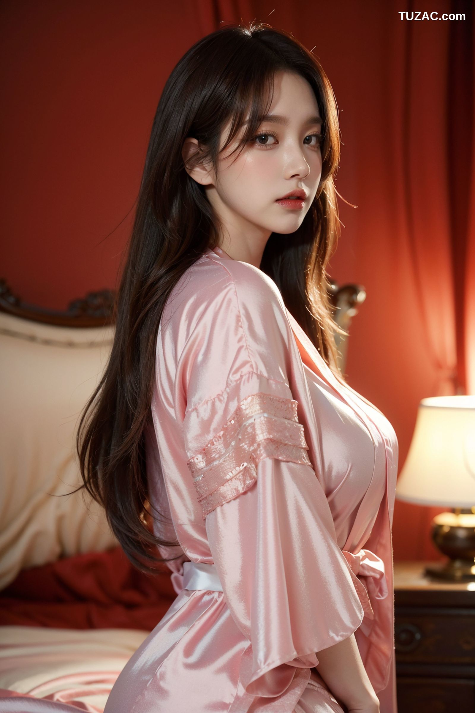 AI美女-拟实-粉色睡衣床上诱惑-18禁