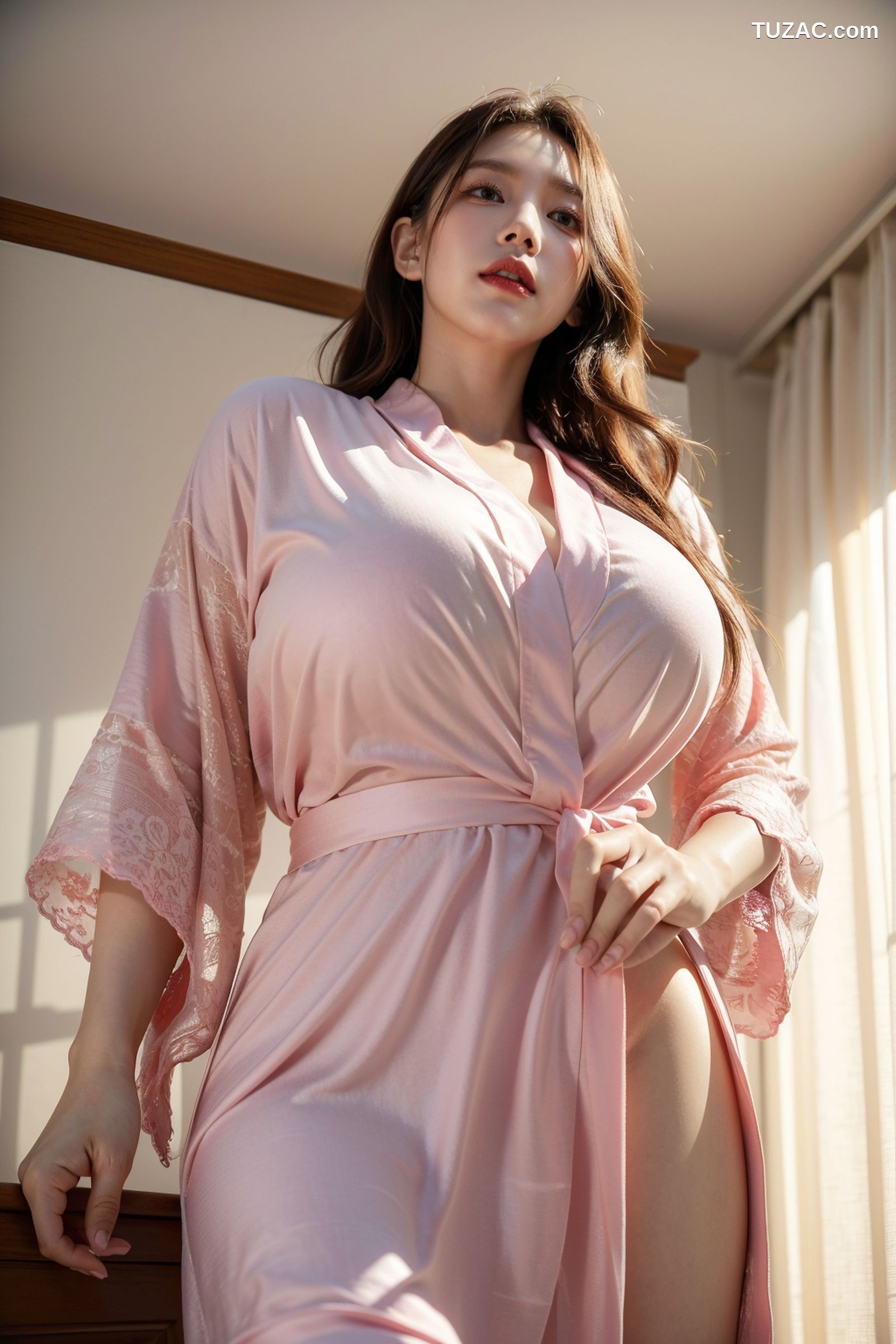 AI美女-拟实-粉色睡衣床上诱惑-18禁