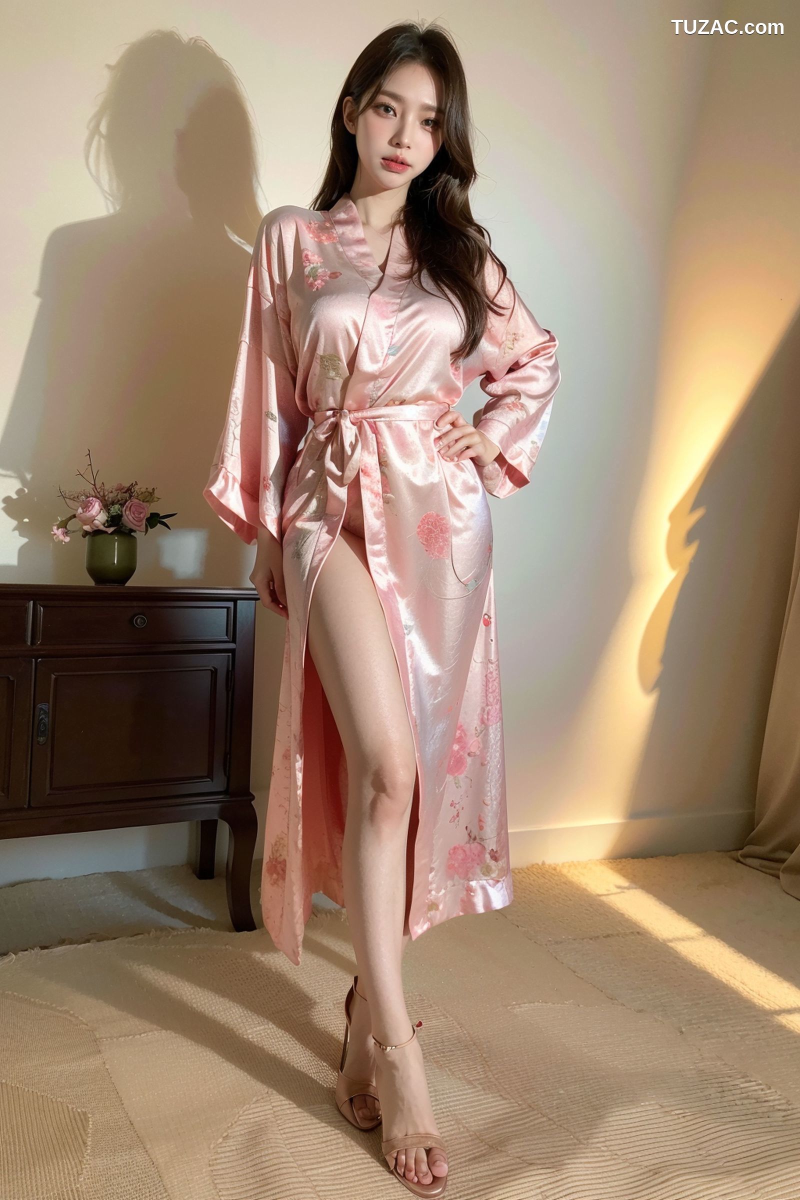 AI美女-拟实-粉色睡衣床上诱惑-18禁