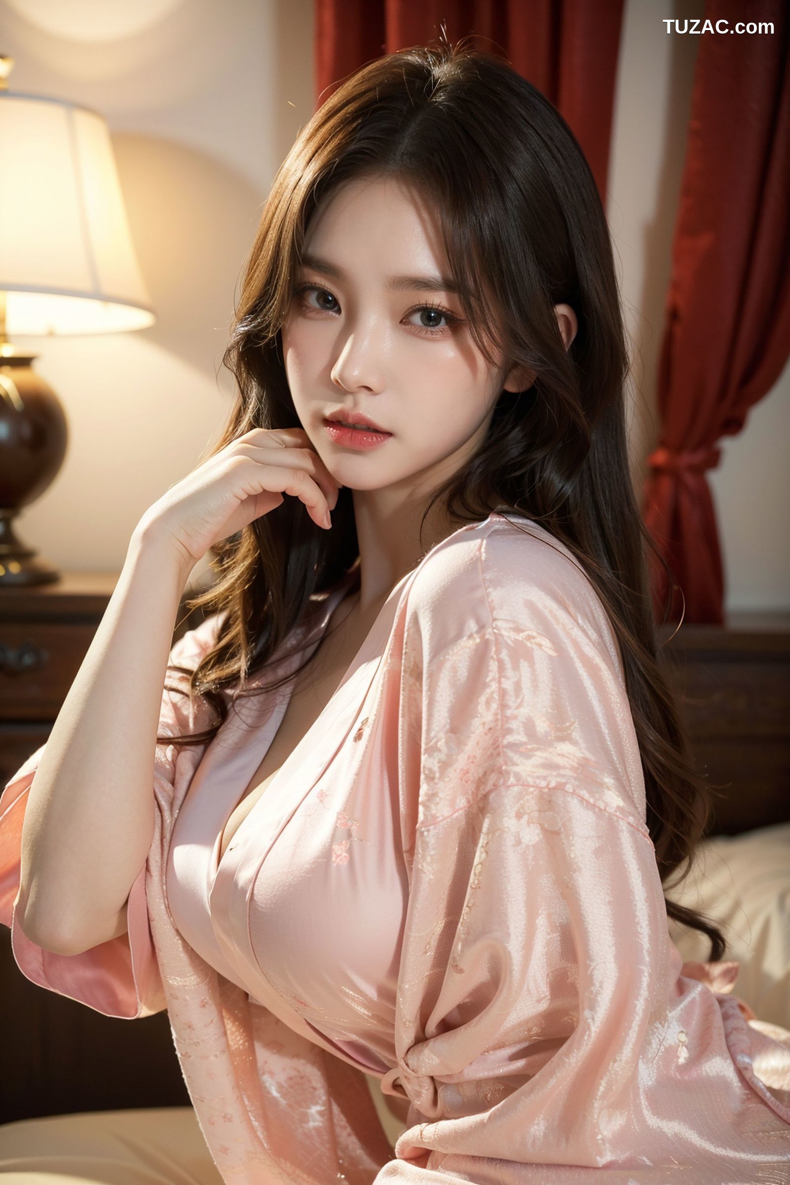 AI美女-拟实-粉色睡衣床上诱惑-18禁