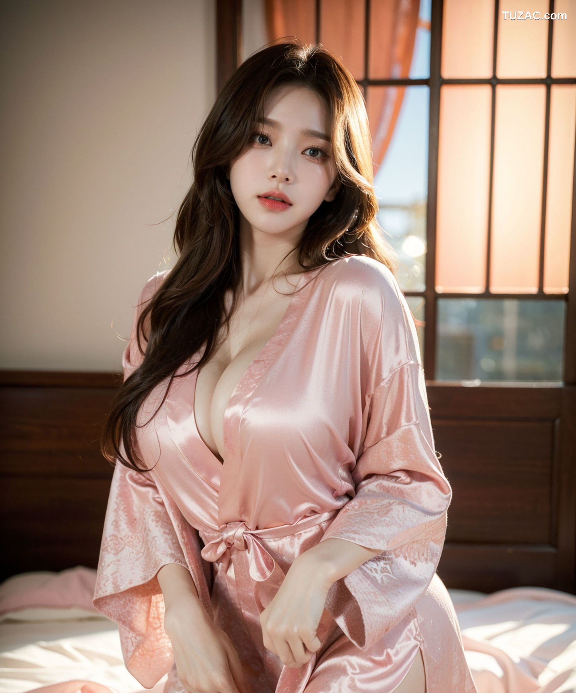 AI美女-拟实-粉色睡衣床上诱惑-18禁