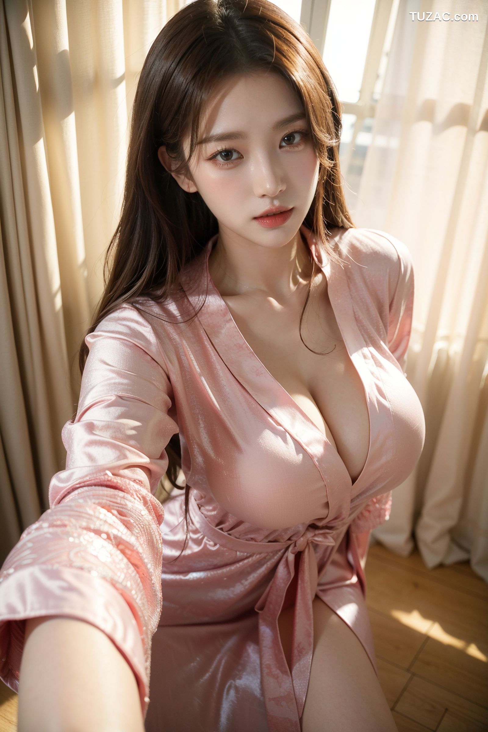 AI美女-拟实-粉色睡衣床上诱惑-18禁