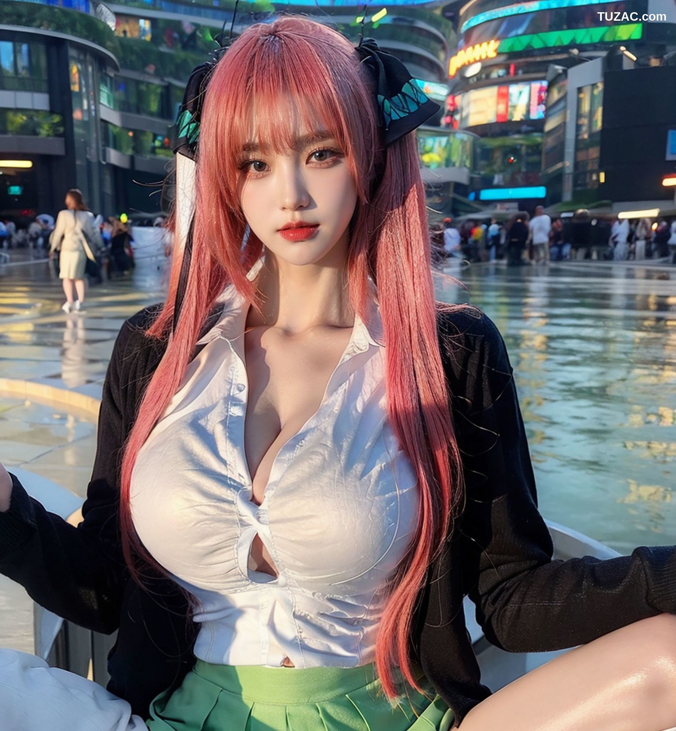 AI美女-拟实-红发Coser