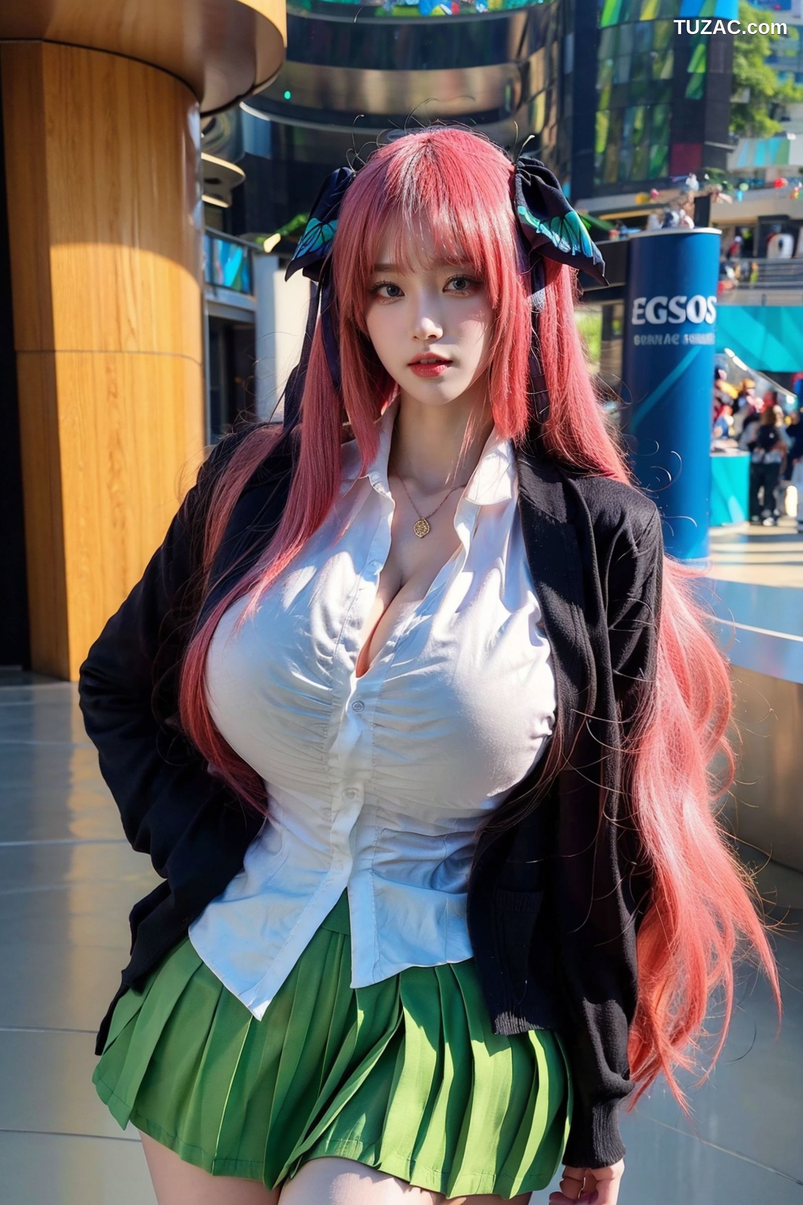 AI美女-拟实-红发Coser