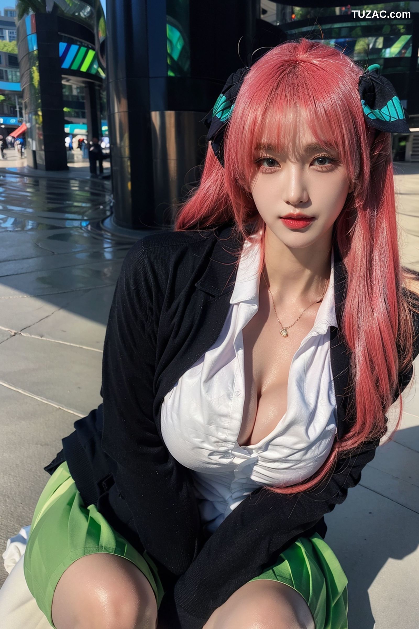 AI美女-拟实-红发Coser