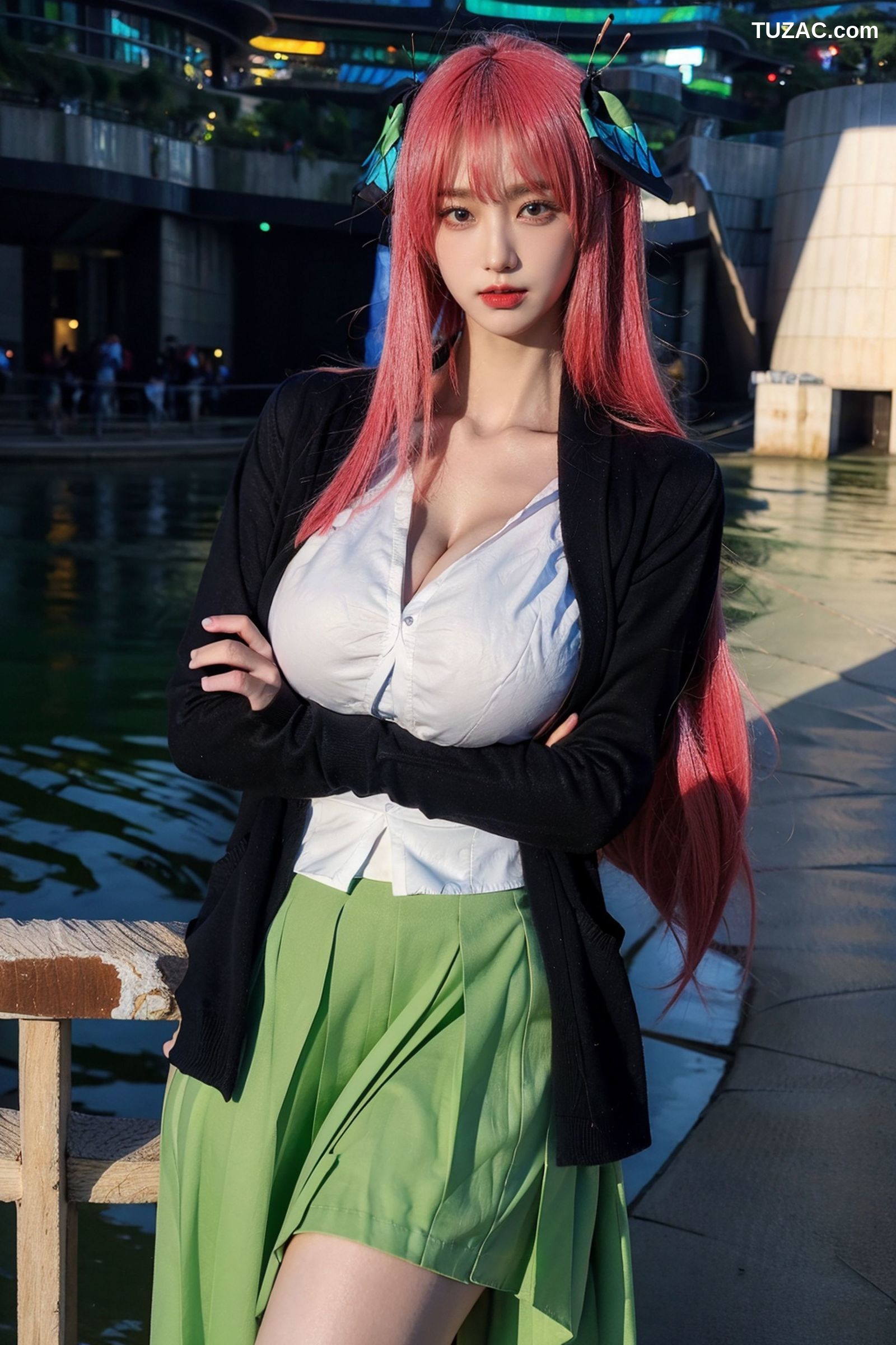 AI美女-拟实-红发Coser