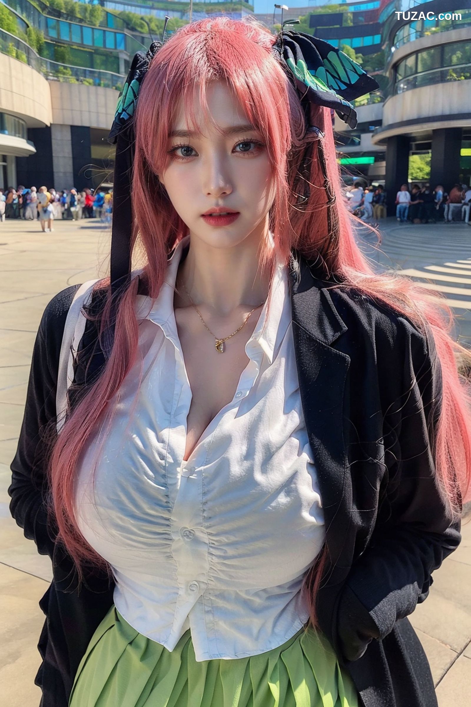 AI美女-拟实-红发Coser