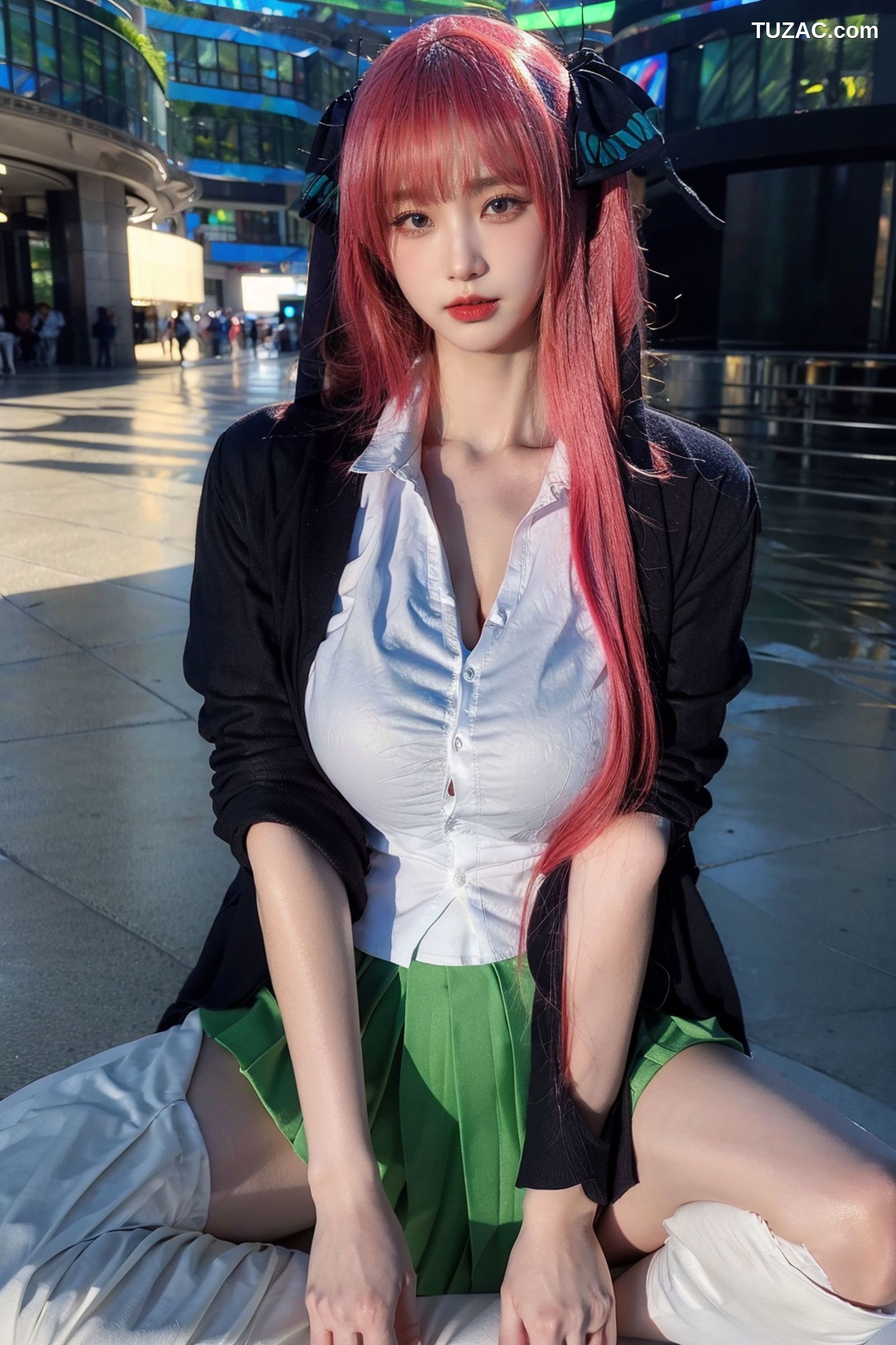 AI美女-拟实-红发Coser
