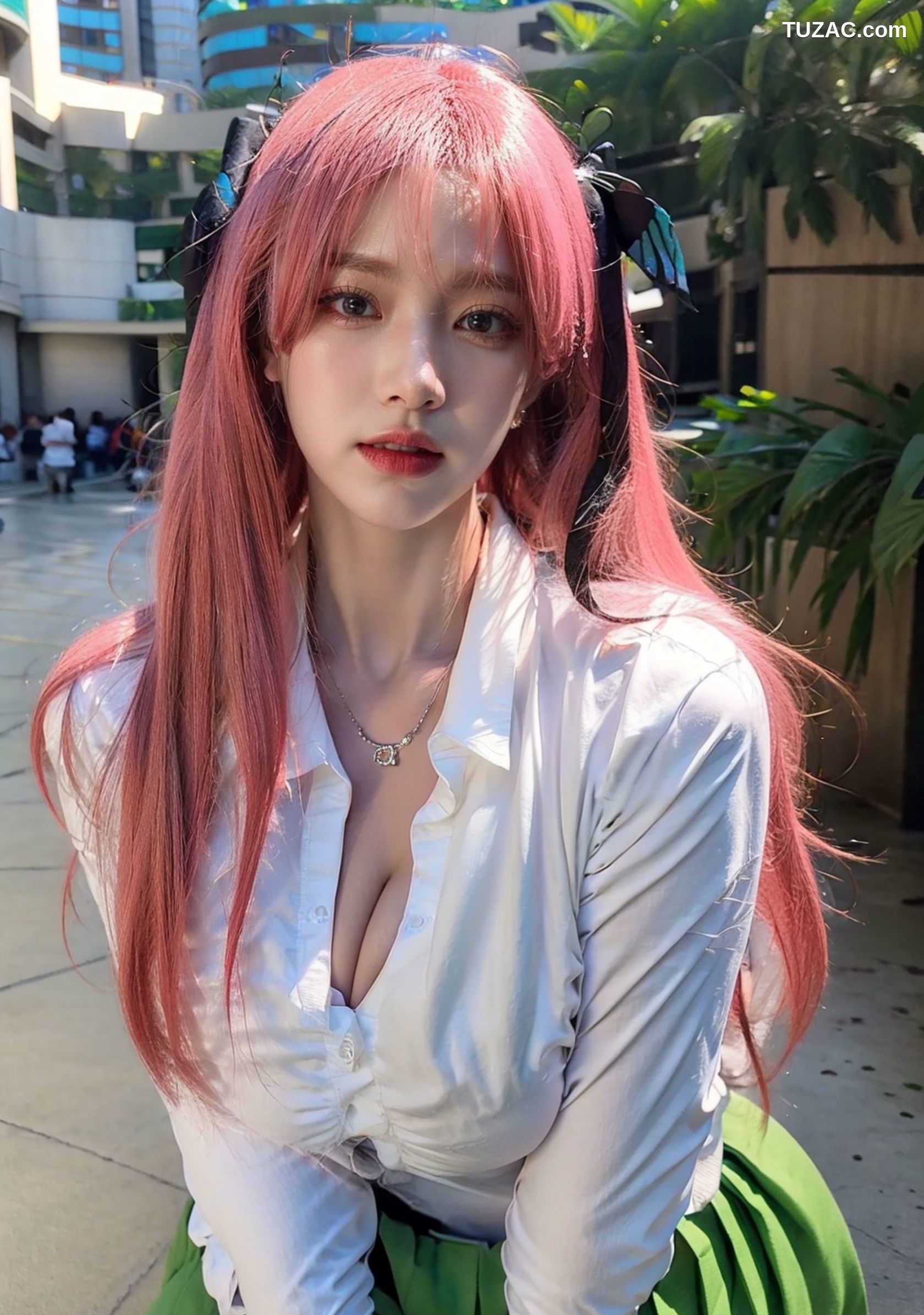 AI美女-拟实-红发Coser