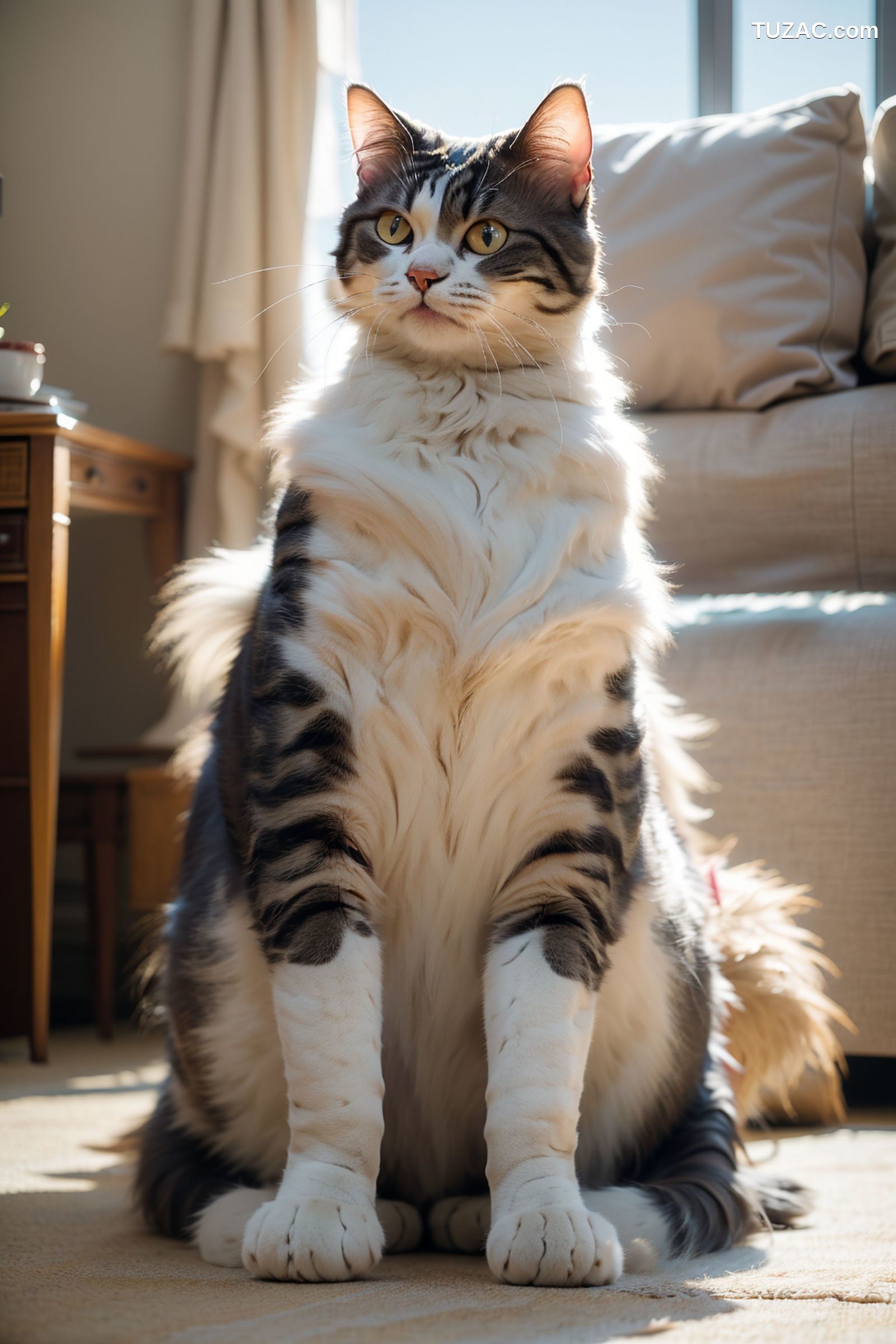 AI美女-拟实-肥猫宠物的美女