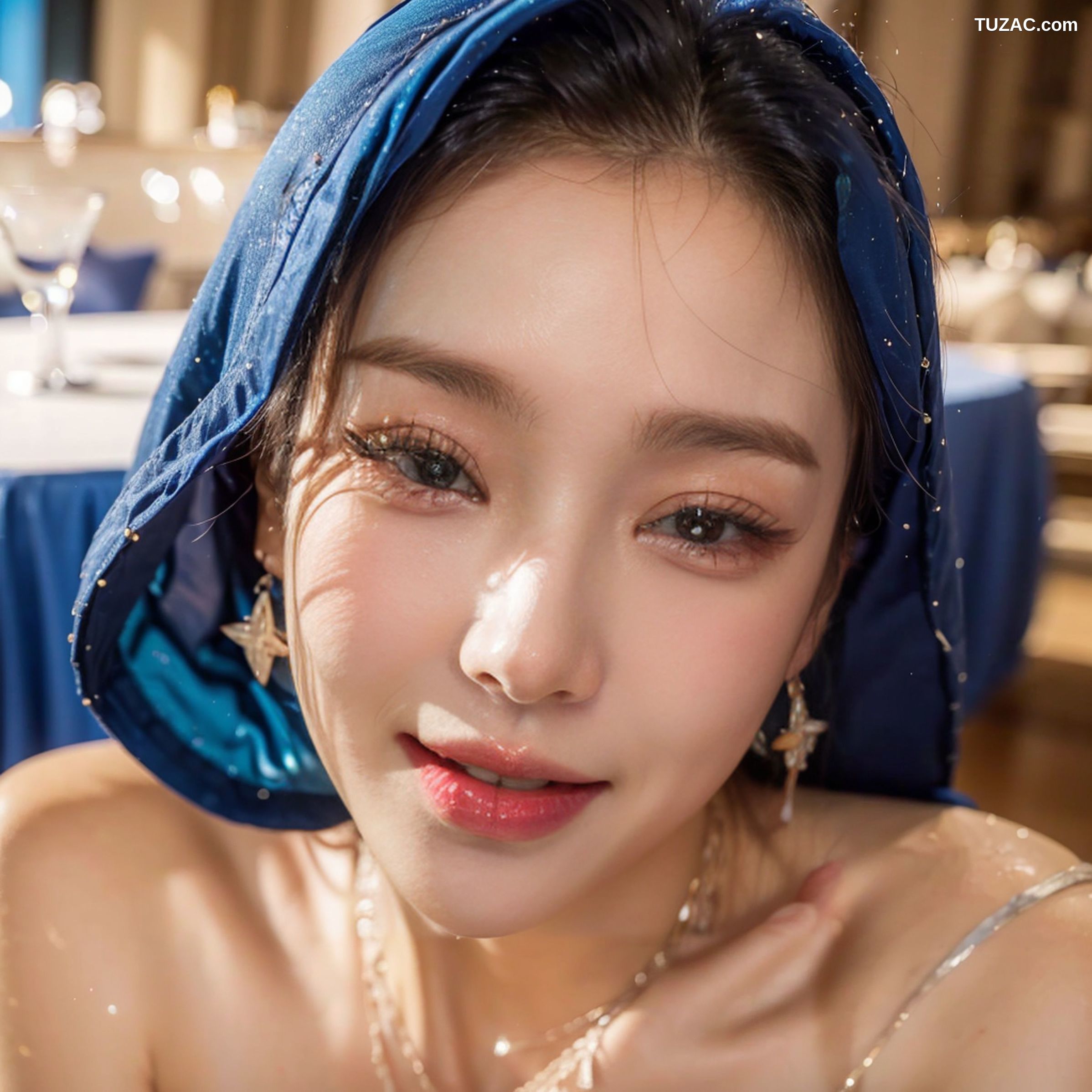 AI美女-拟实-蓝色长裙-18禁