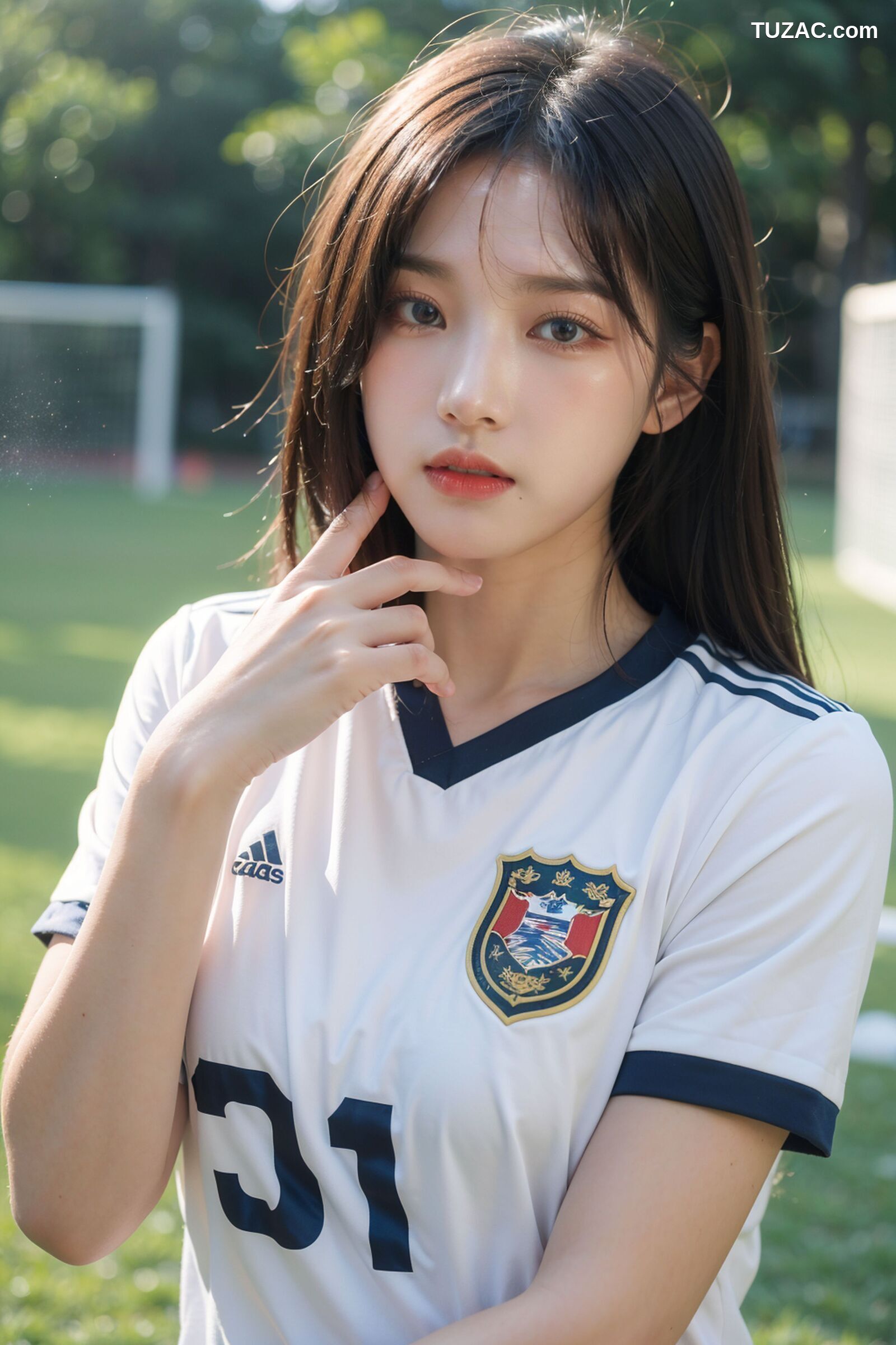 AI美女-拟实-足球宝贝-绿茵场