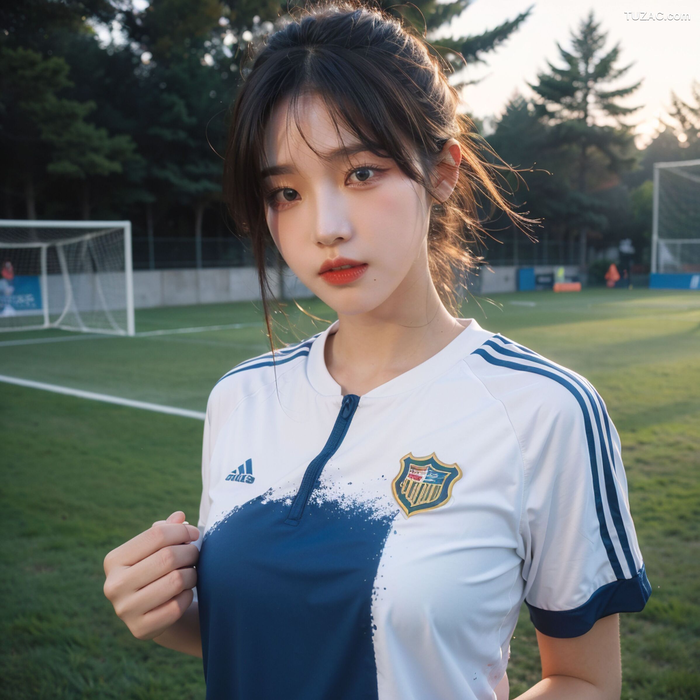 AI美女-拟实-足球宝贝-绿茵场