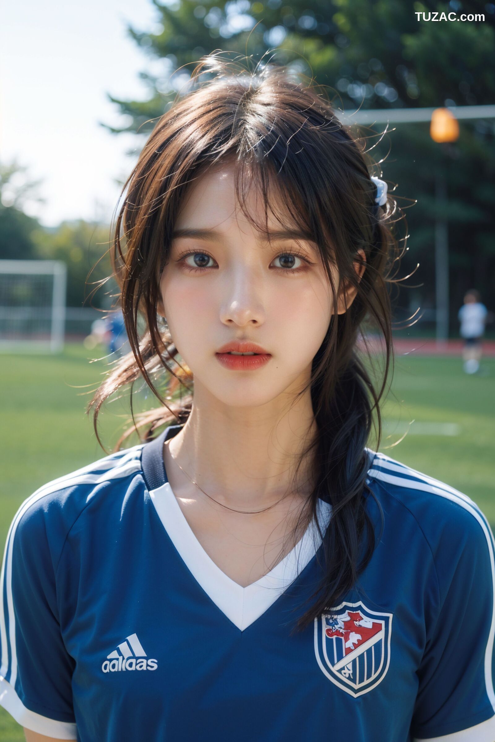 AI美女-拟实-足球宝贝-绿茵场