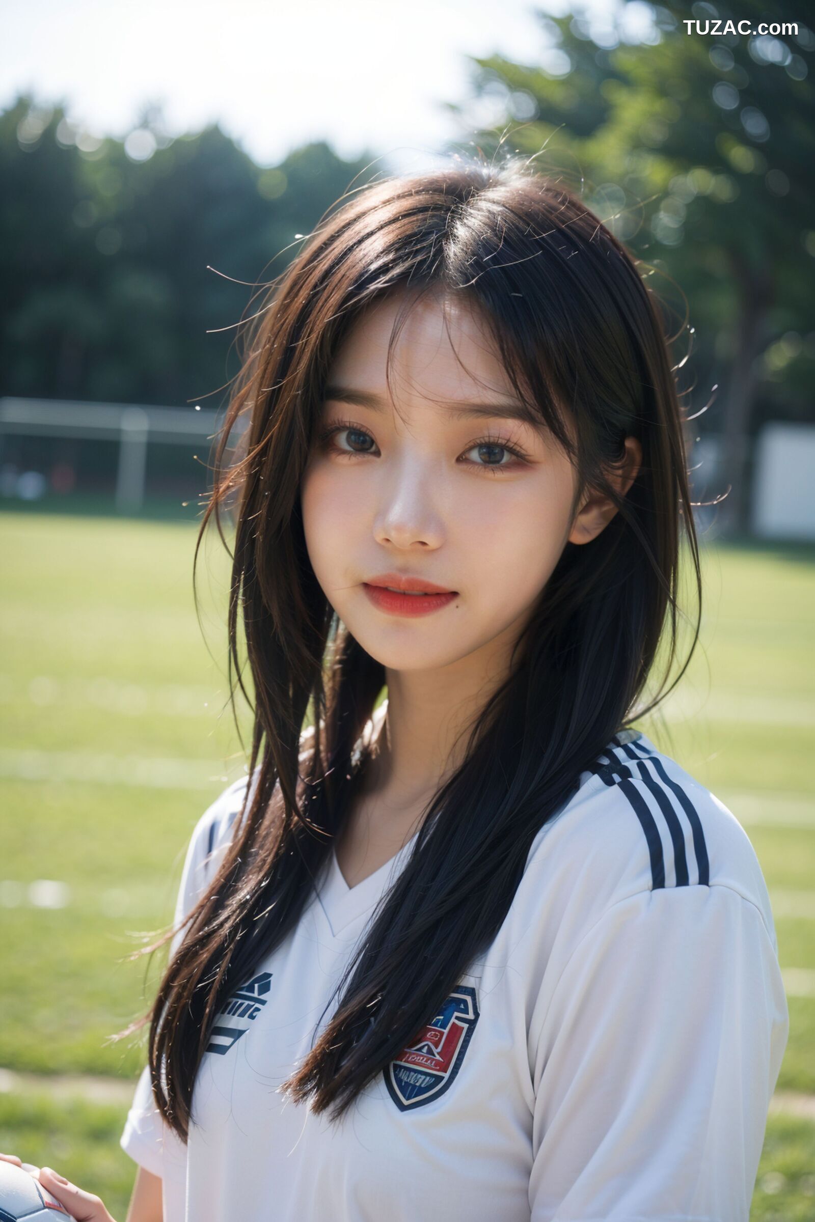 AI美女-拟实-足球宝贝-绿茵场