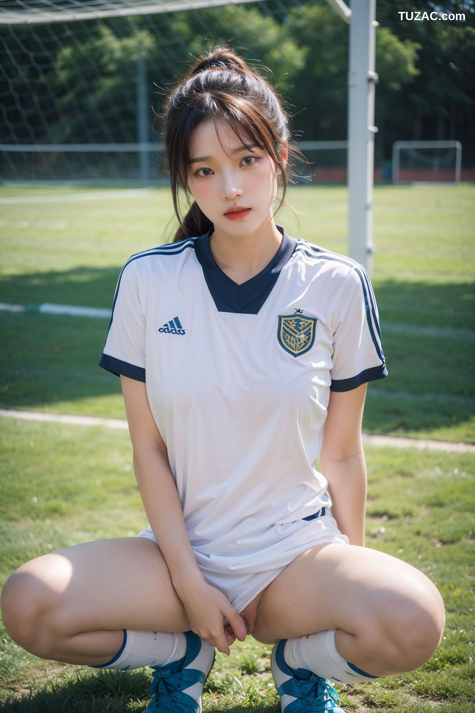 AI美女-拟实-足球宝贝-绿茵场