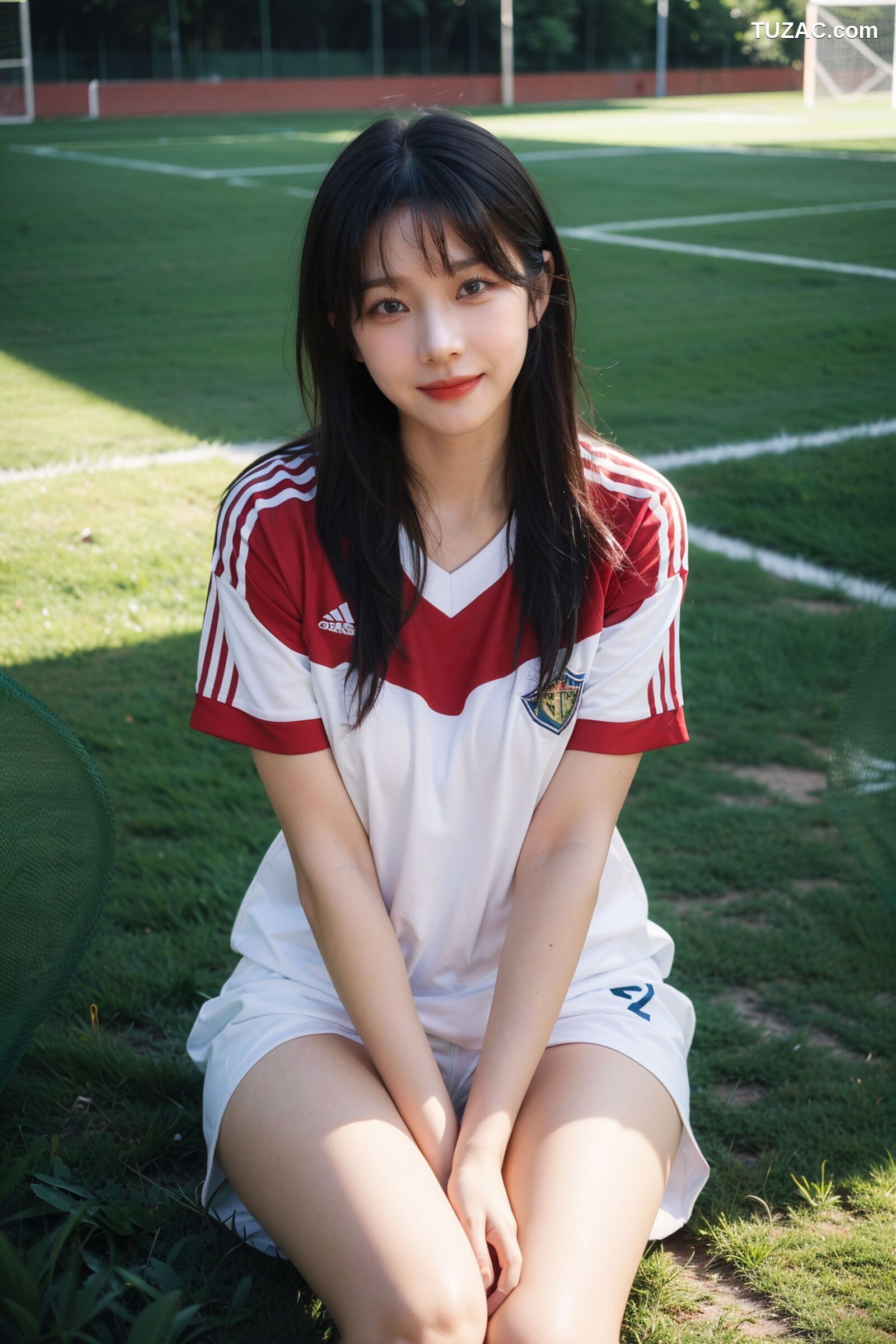 AI美女-拟实-足球宝贝-绿茵场