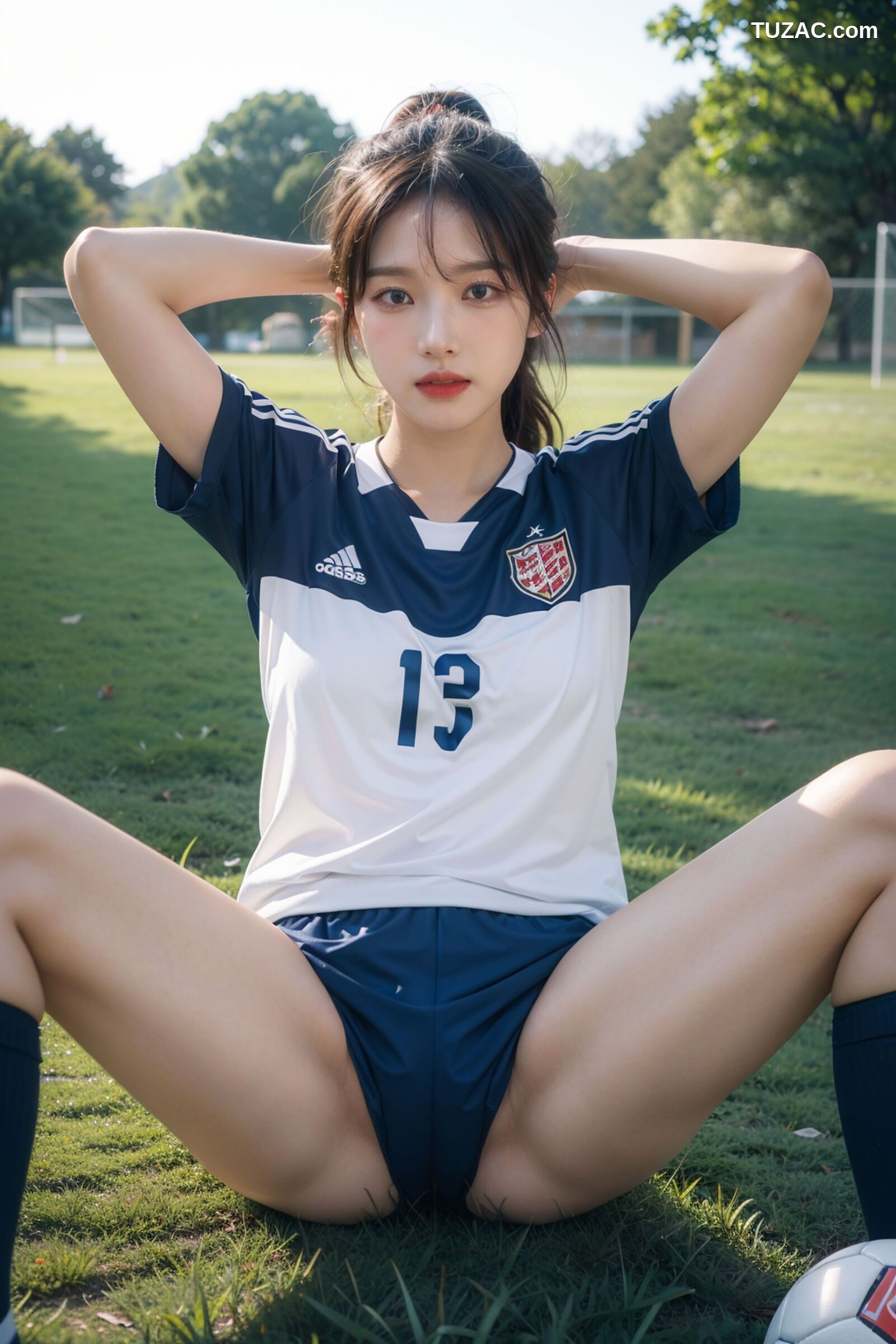 AI美女-拟实-足球宝贝-绿茵场
