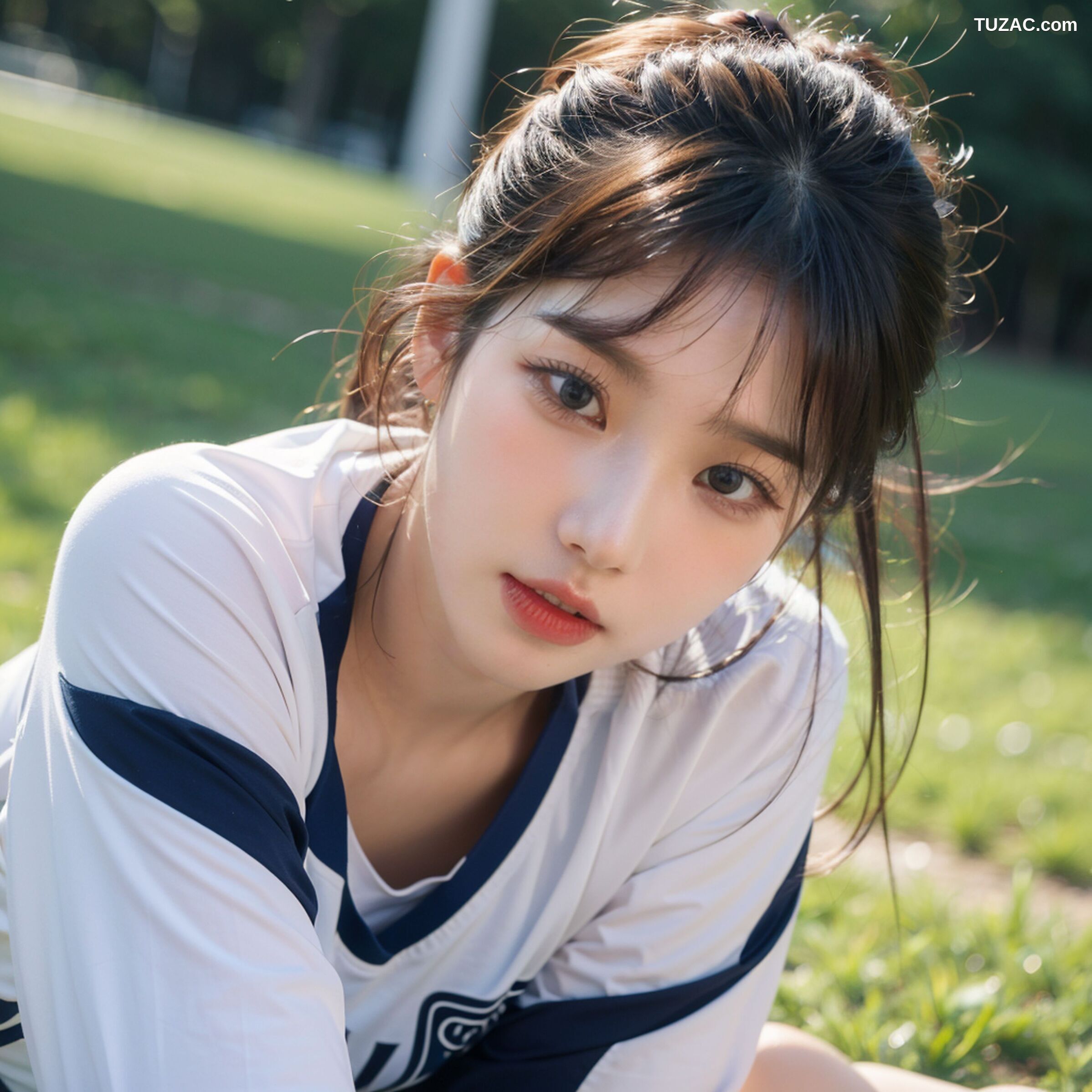 AI美女-拟实-足球宝贝-绿茵场