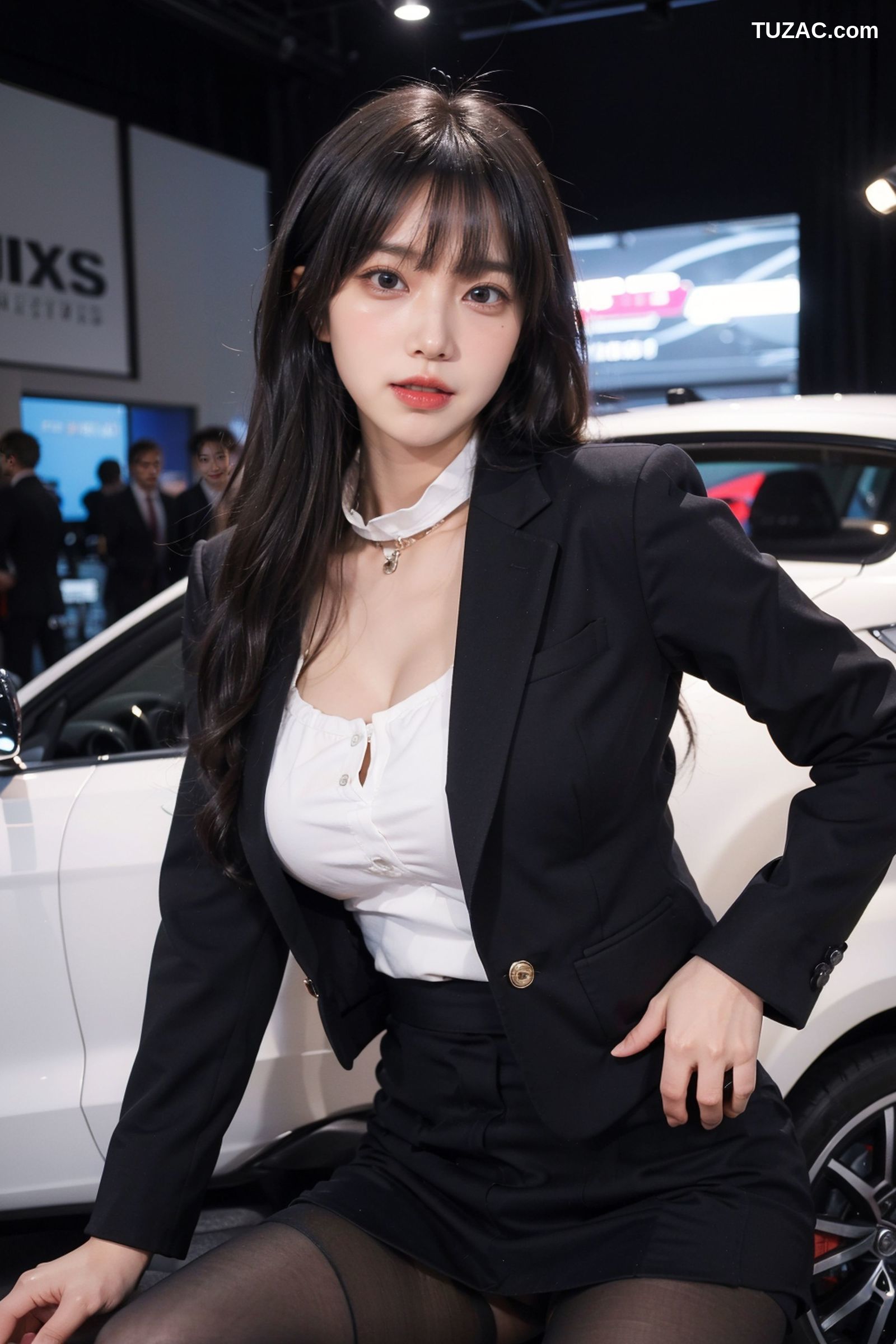 AI美女-拟实-车展美女-大尺度