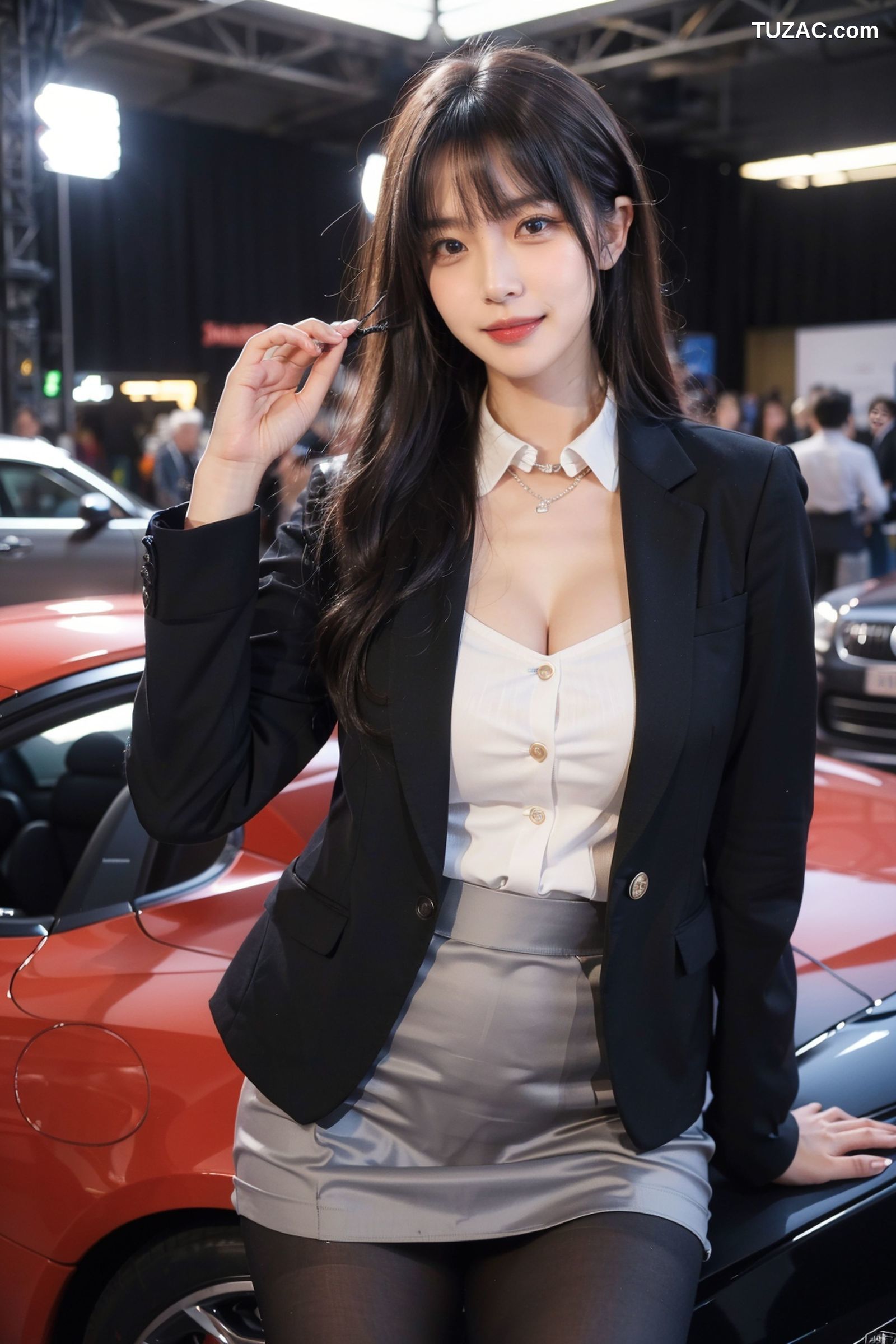 AI美女-拟实-车展美女-大尺度