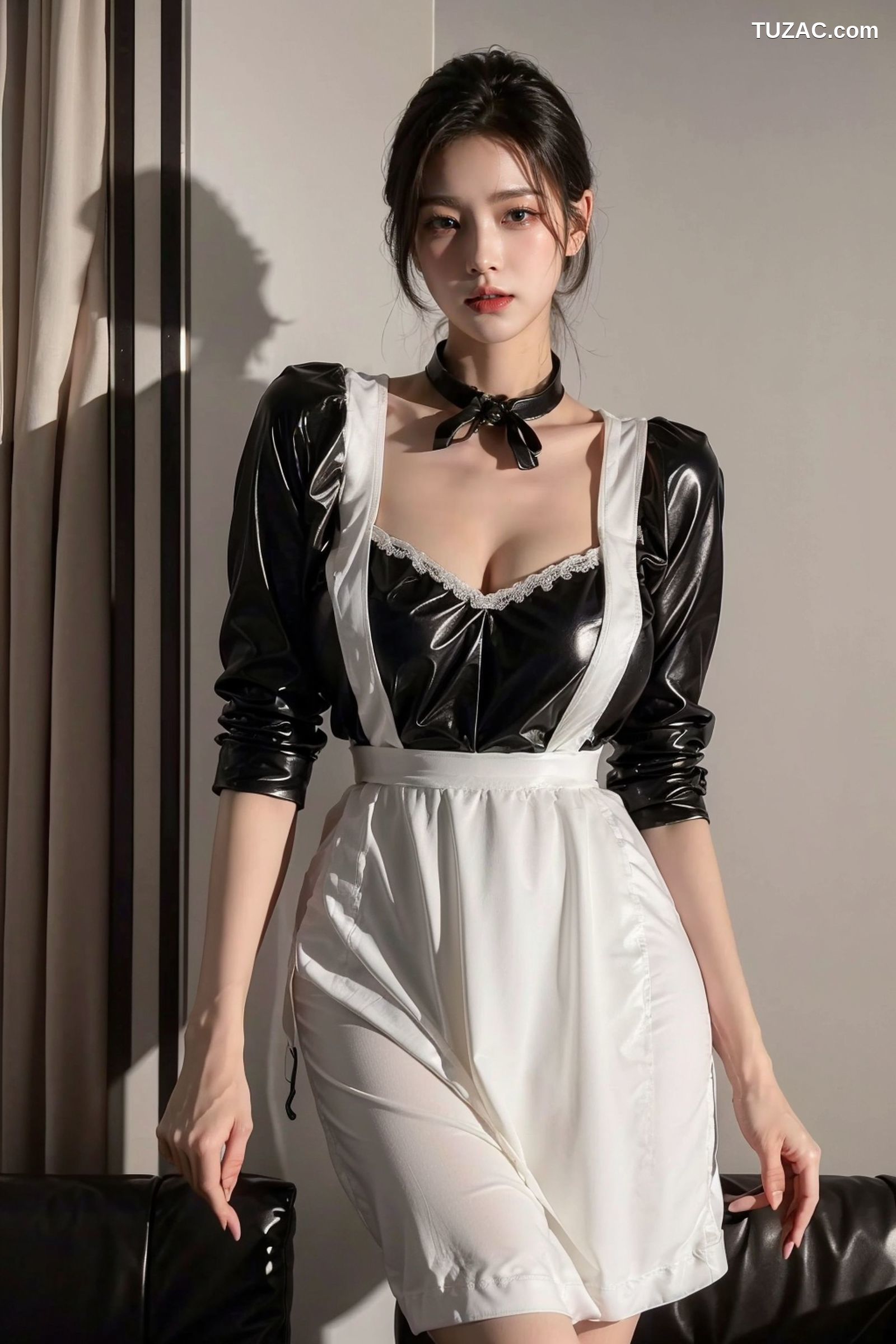 AI美女-拟实-黑皮衣女仆-18禁