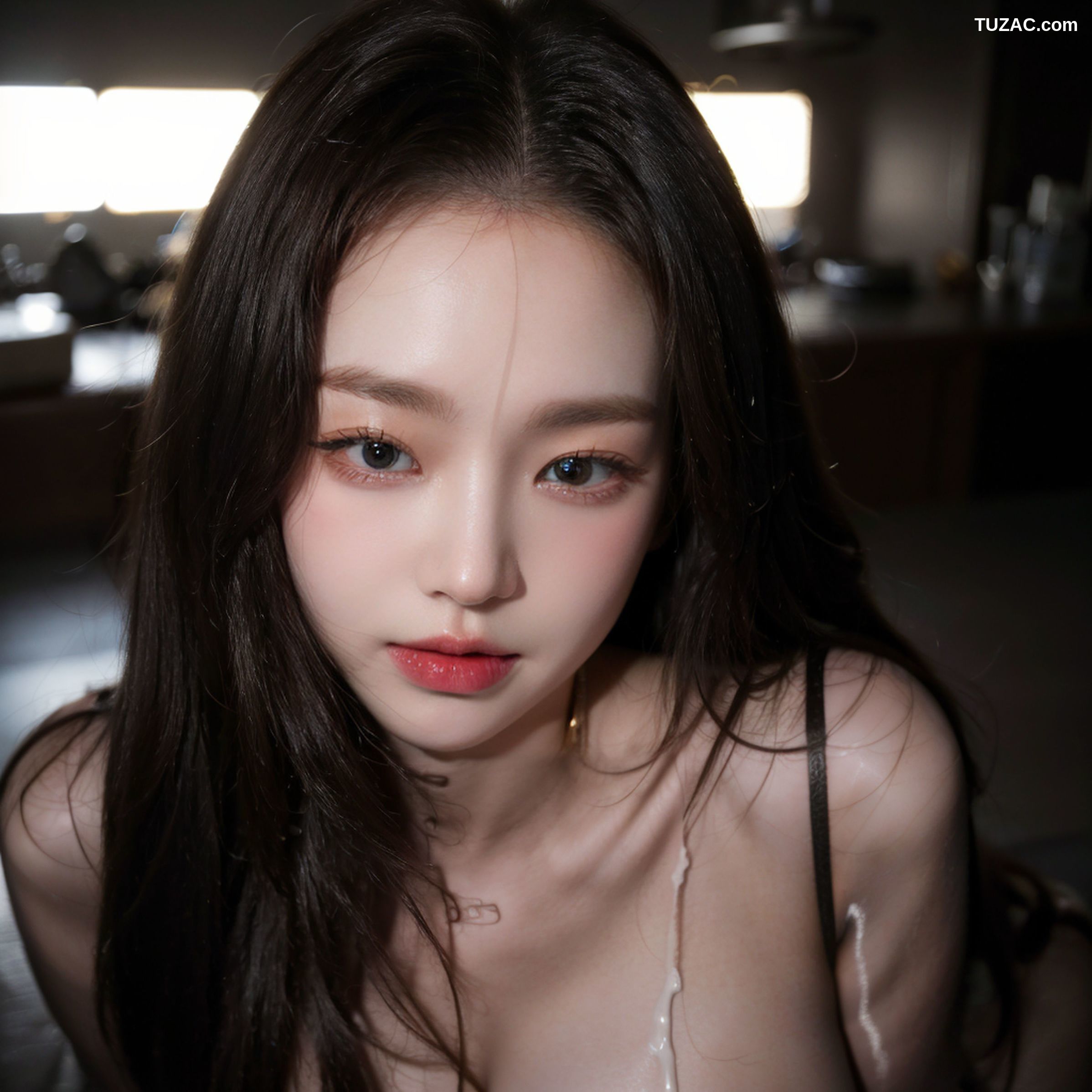 AI美女-拟实-黑纱透视情趣服-18禁