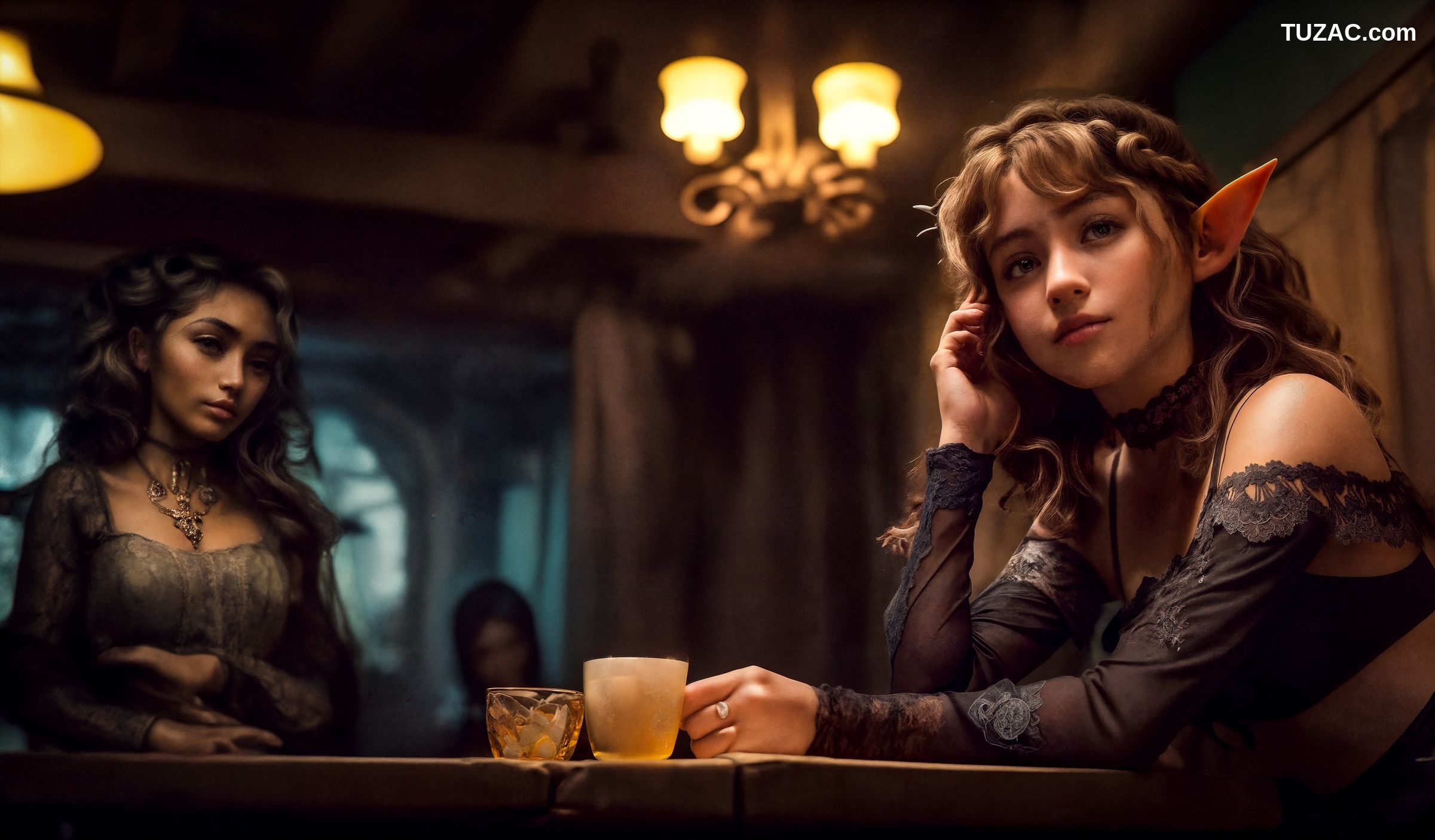 AI美女-欧美风-精灵系列之女仆旅馆-Elf-Maid-Cafe