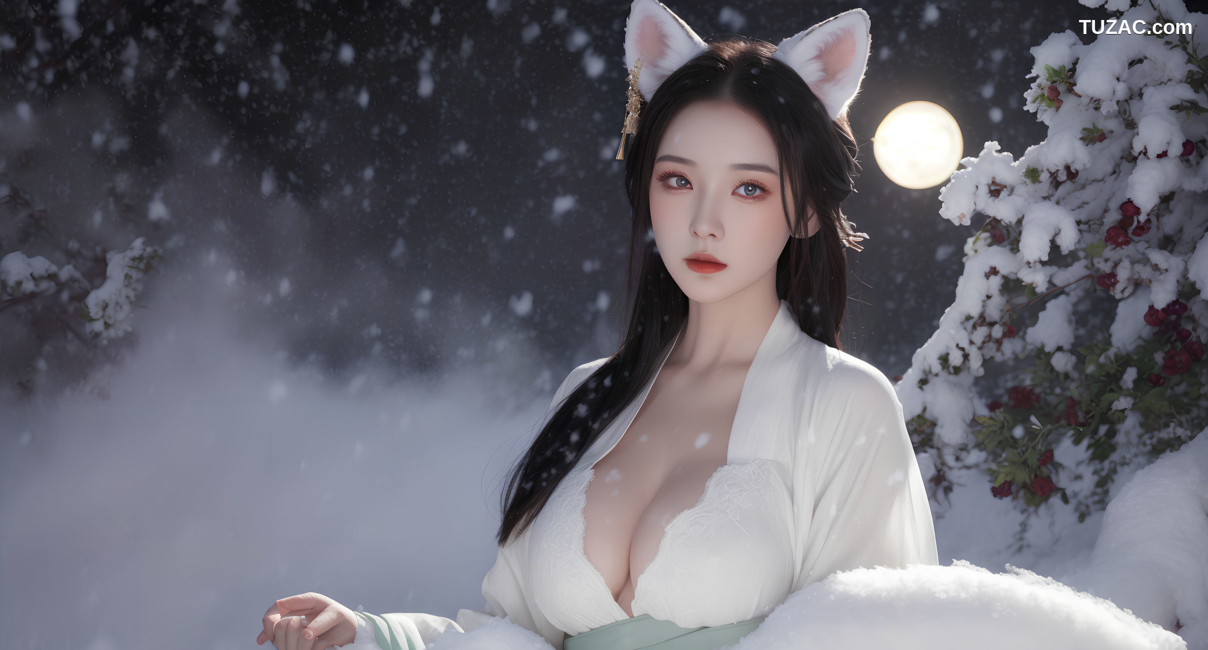 AI美女-狐精