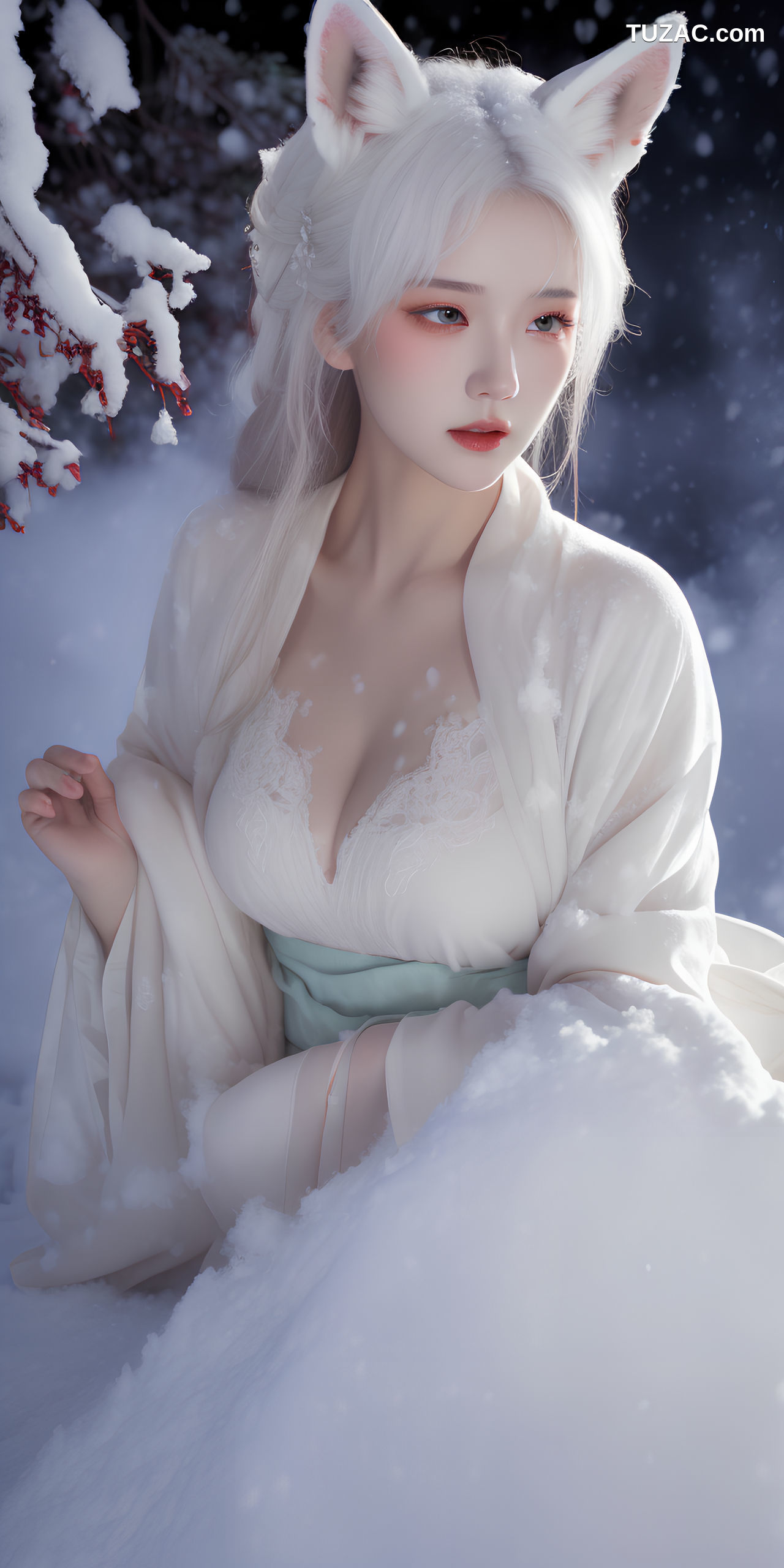 AI美女-狐精
