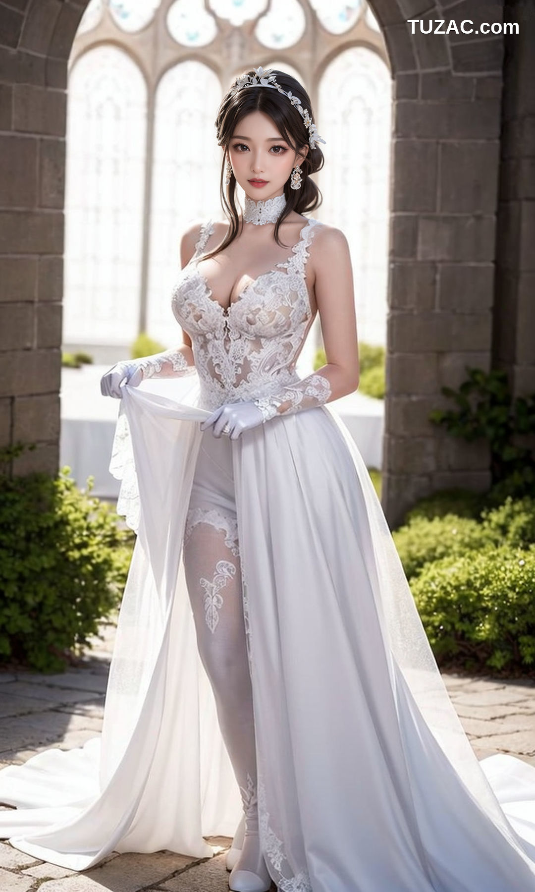 AI美女-白色婚纱-纯净版