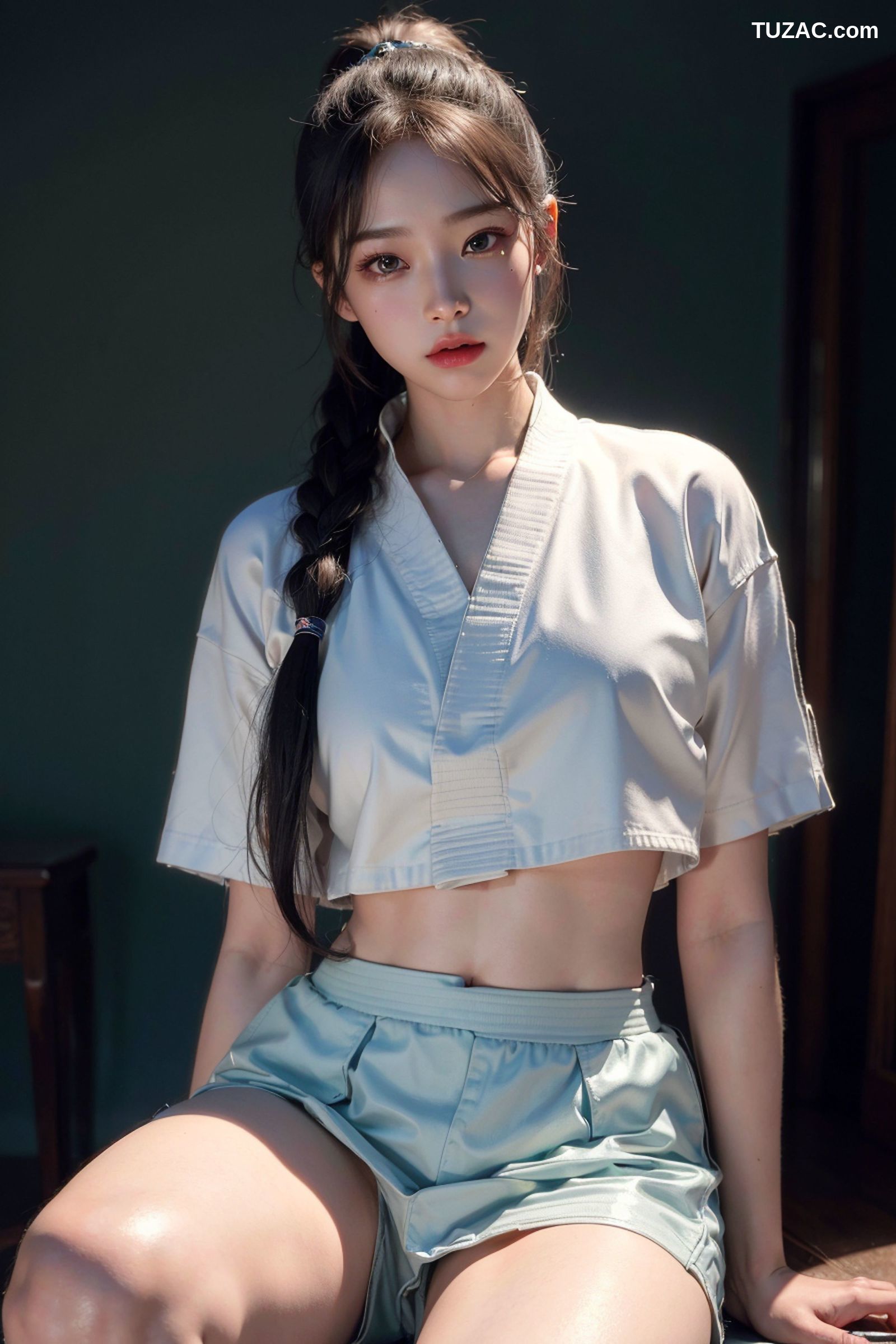 AI美女-空手道女孩-Karate-Girl-蓝衣黑衣篇-18禁