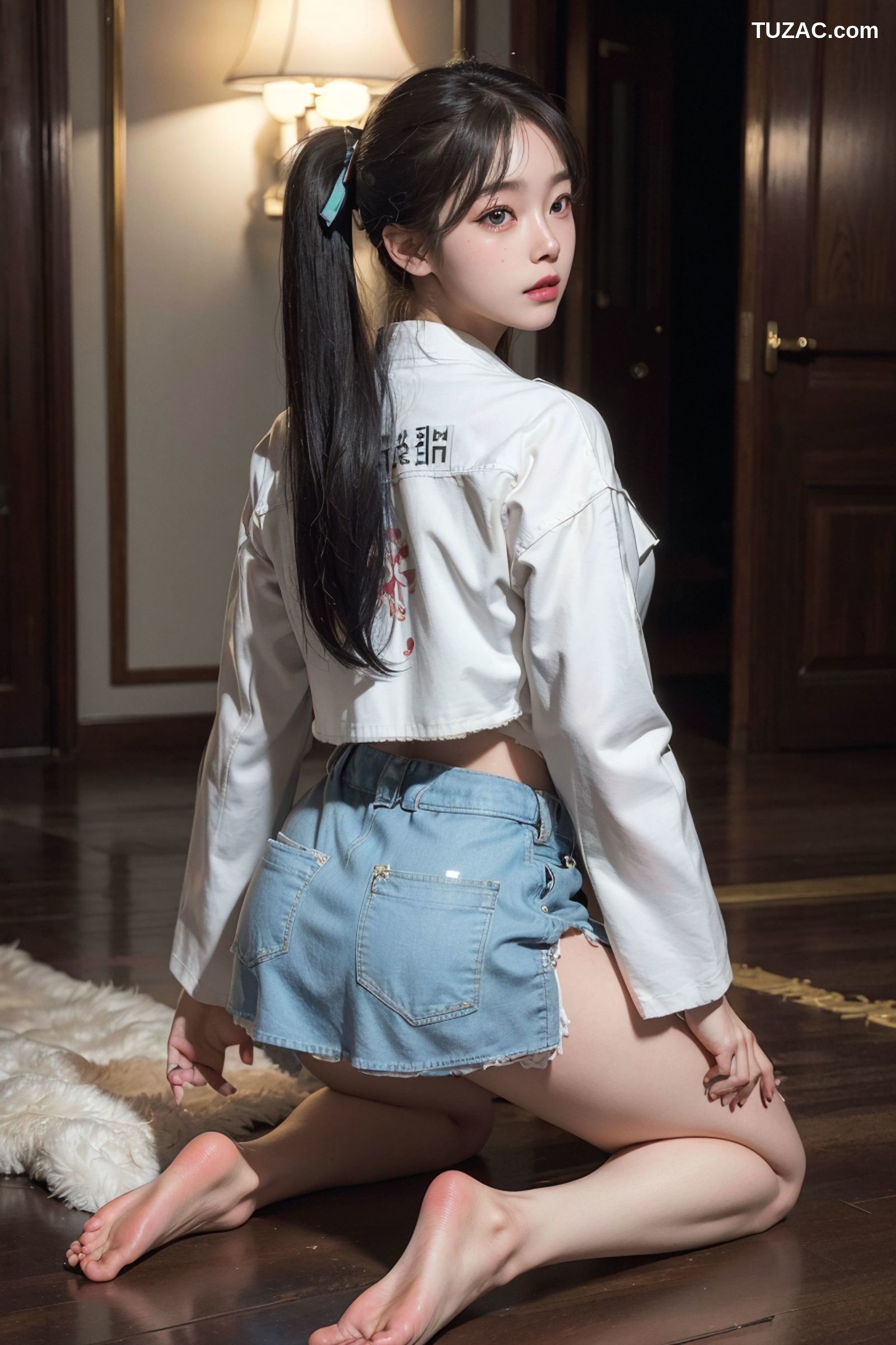 AI美女-空手道女孩-Karate-Girl-蓝衣黑衣篇-18禁