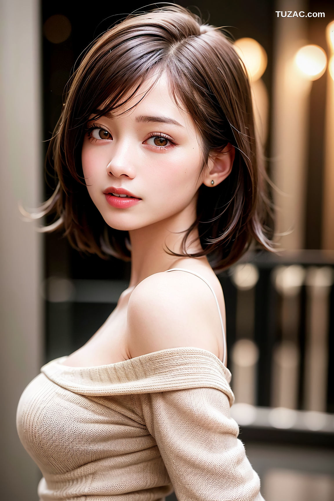 AI美女-童颜巨乳OL