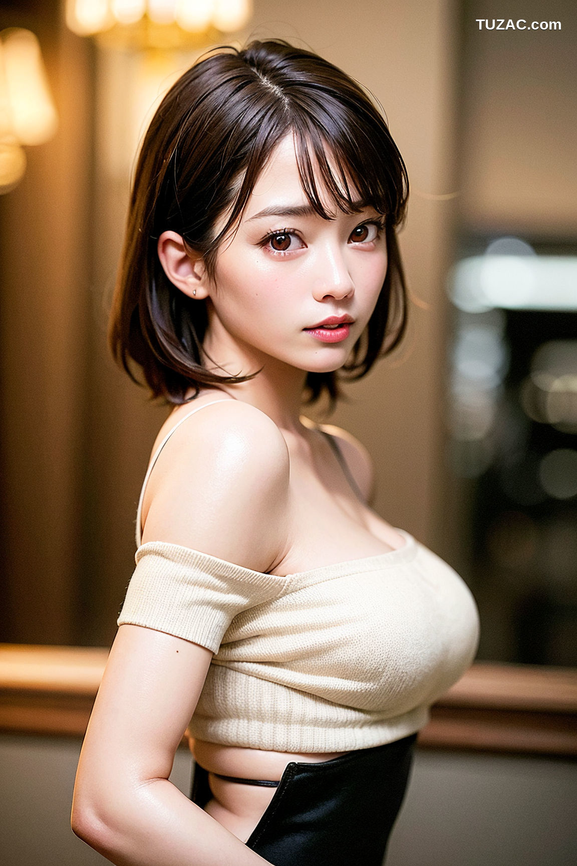 AI美女-童颜巨乳OL