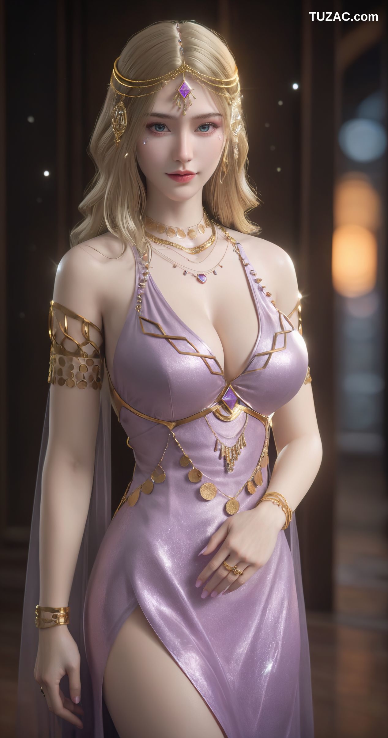 AI美女-紫川-卡丹-内衣版