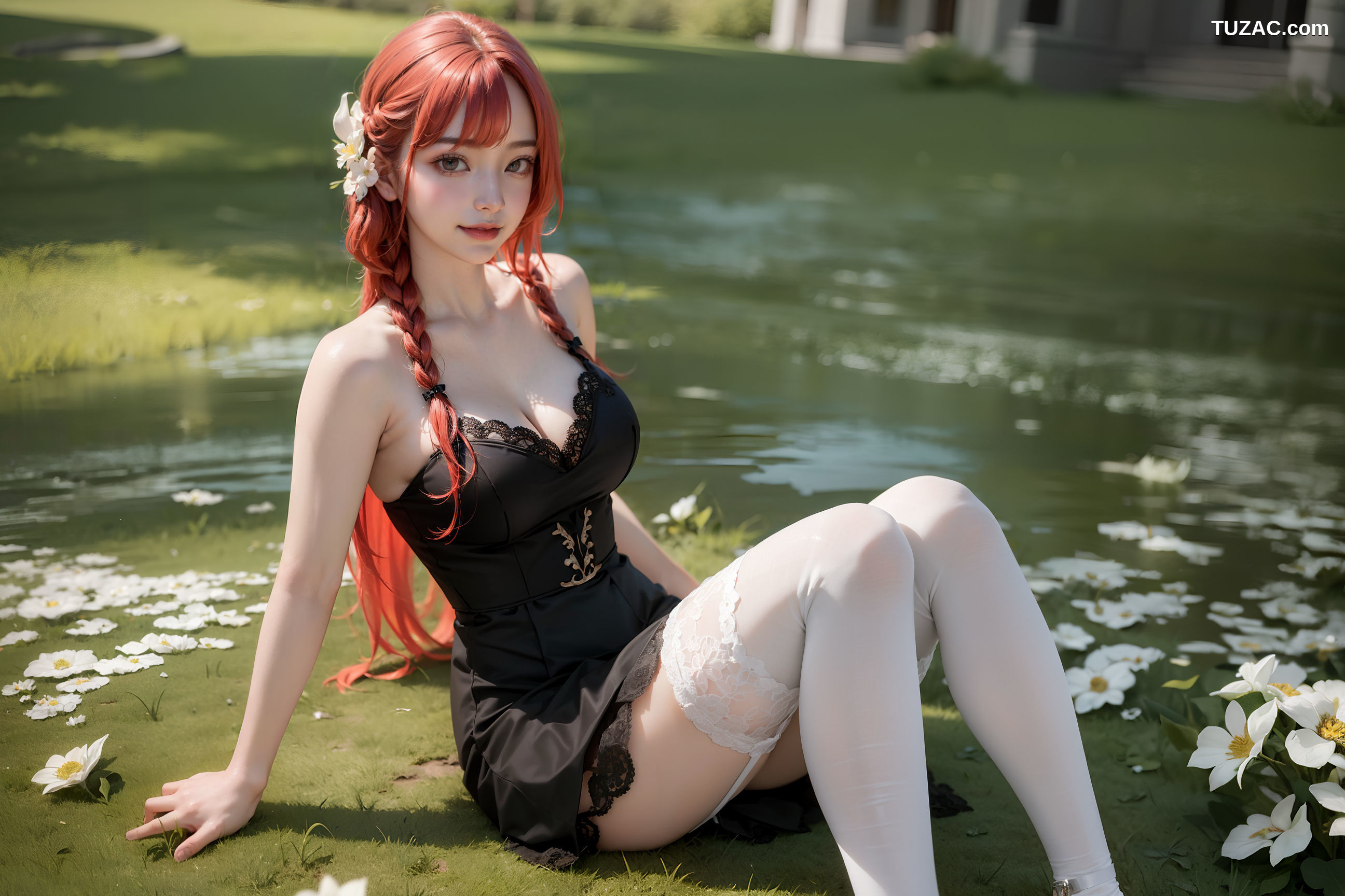 AI美女-红发少女