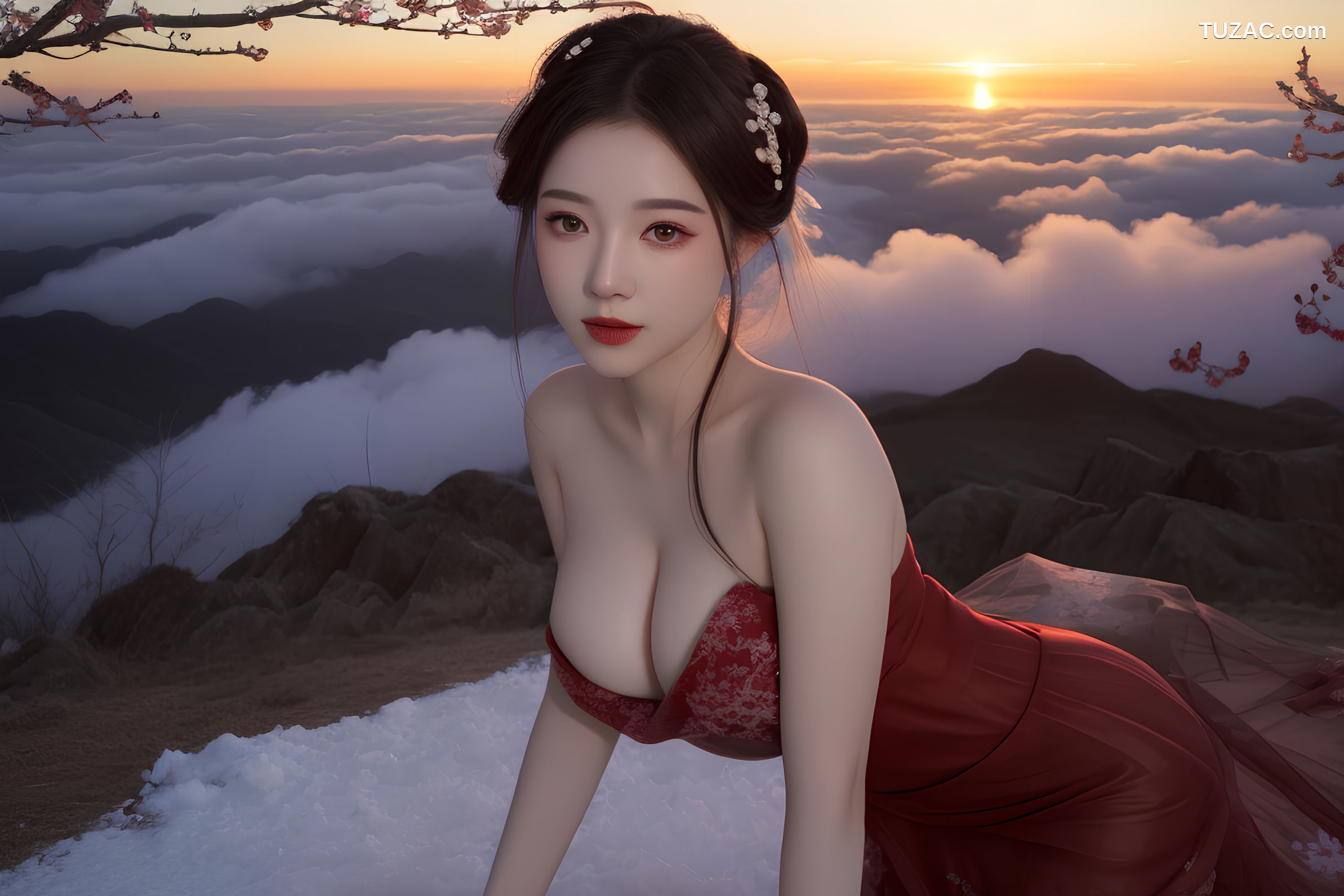 AI美女-红衣仙子