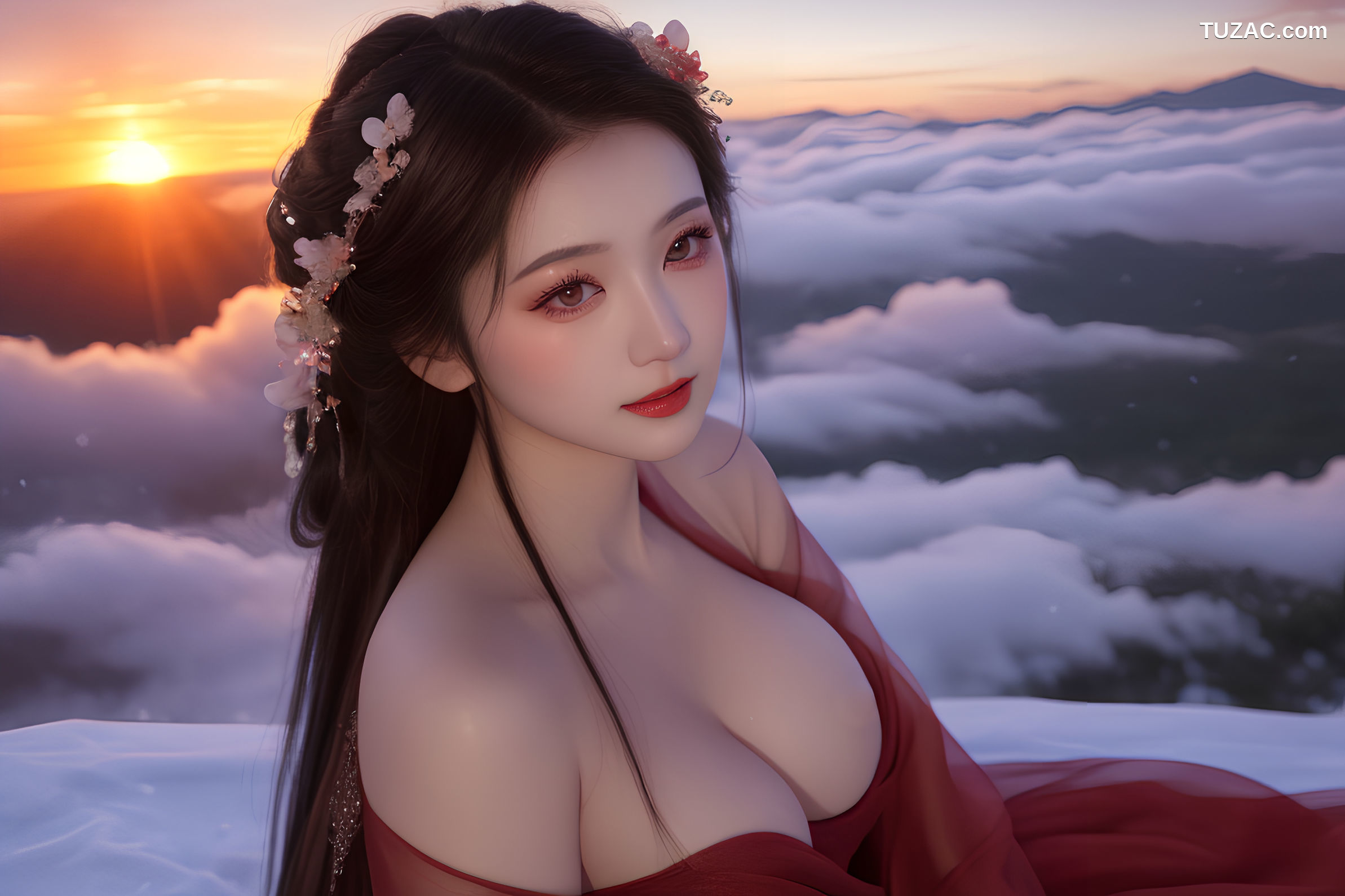 AI美女-红衣仙子