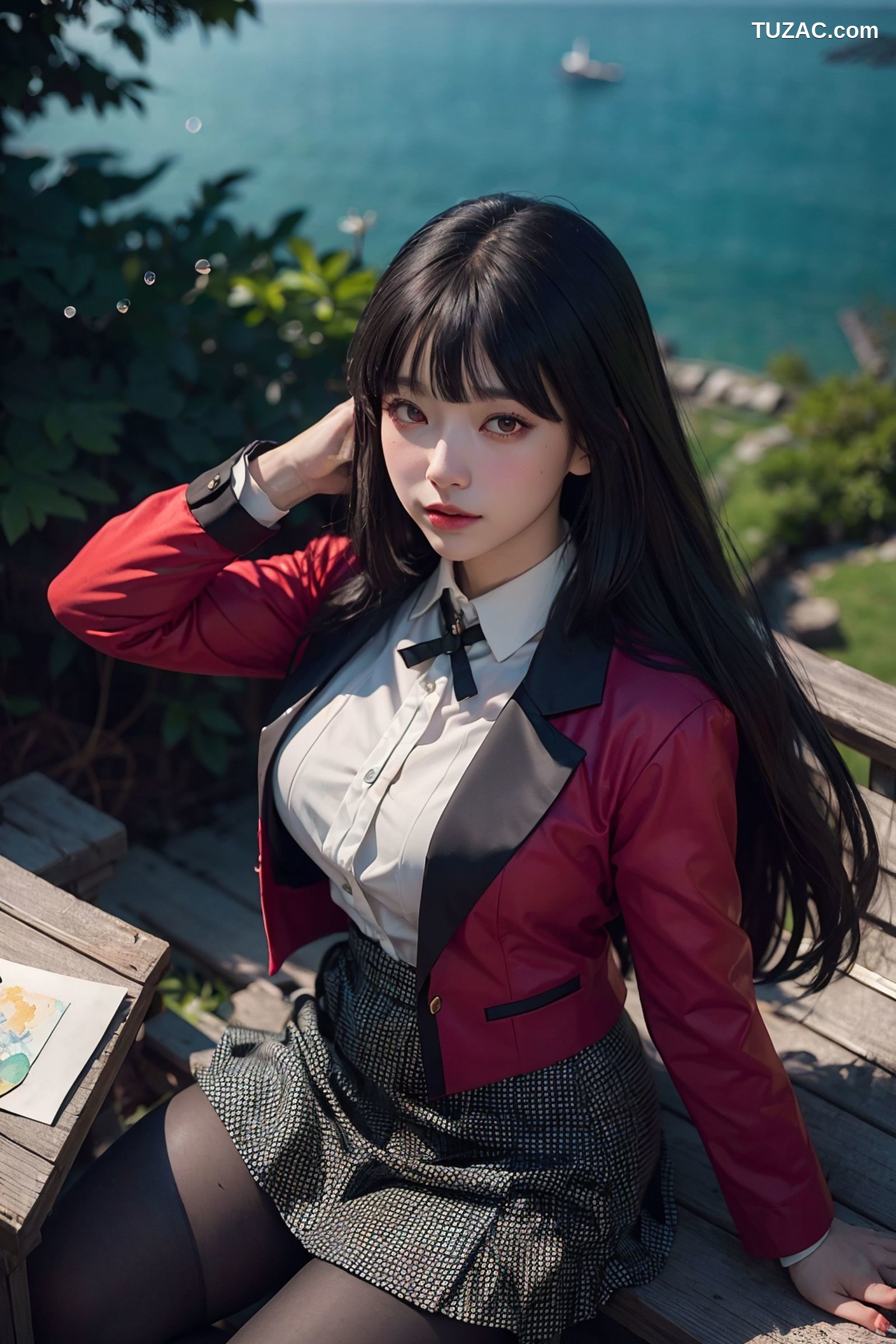 AI美女-蛇喰梦子-Yumeko-红衣篇