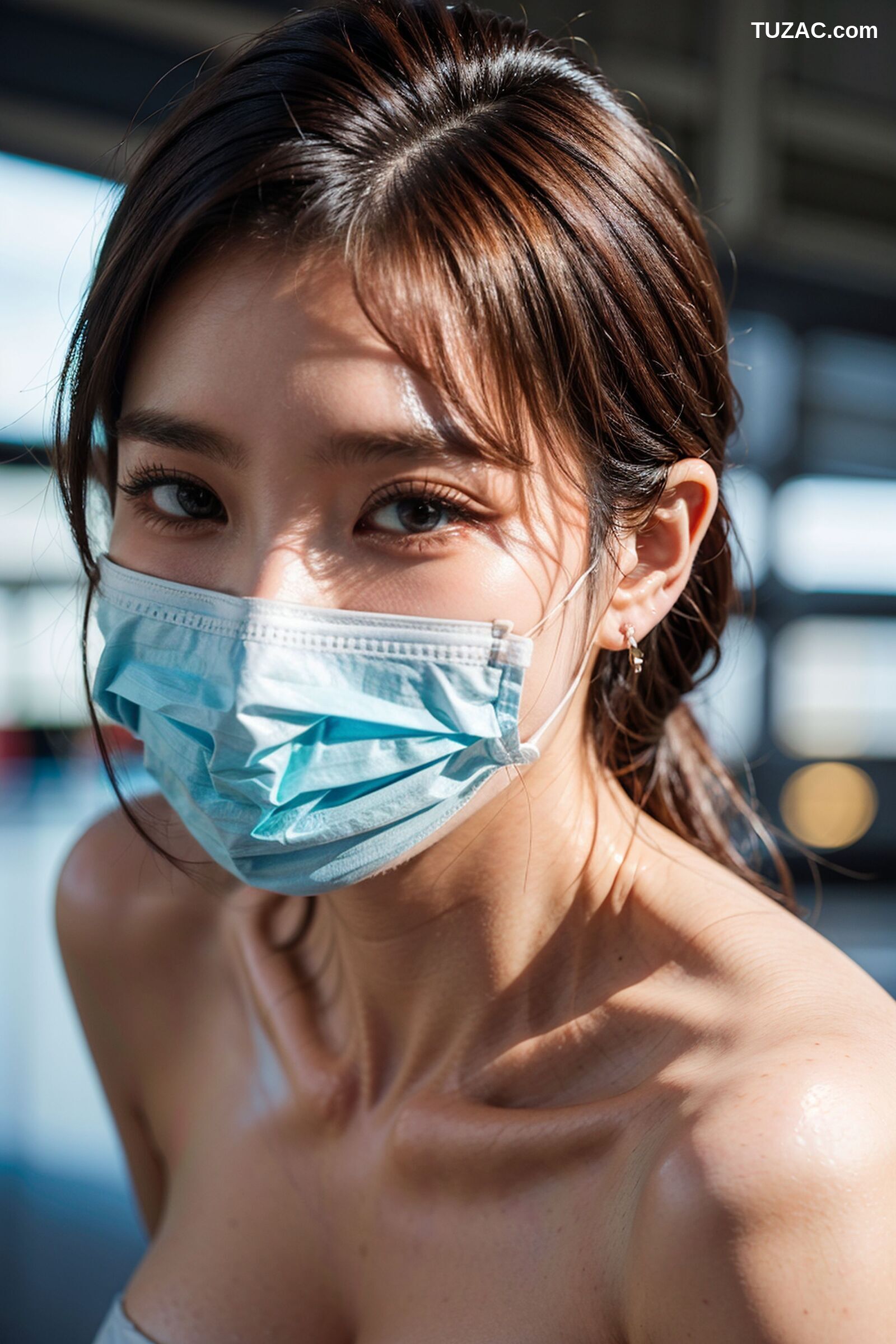 AI美女-超写实-口罩比基尼-18禁