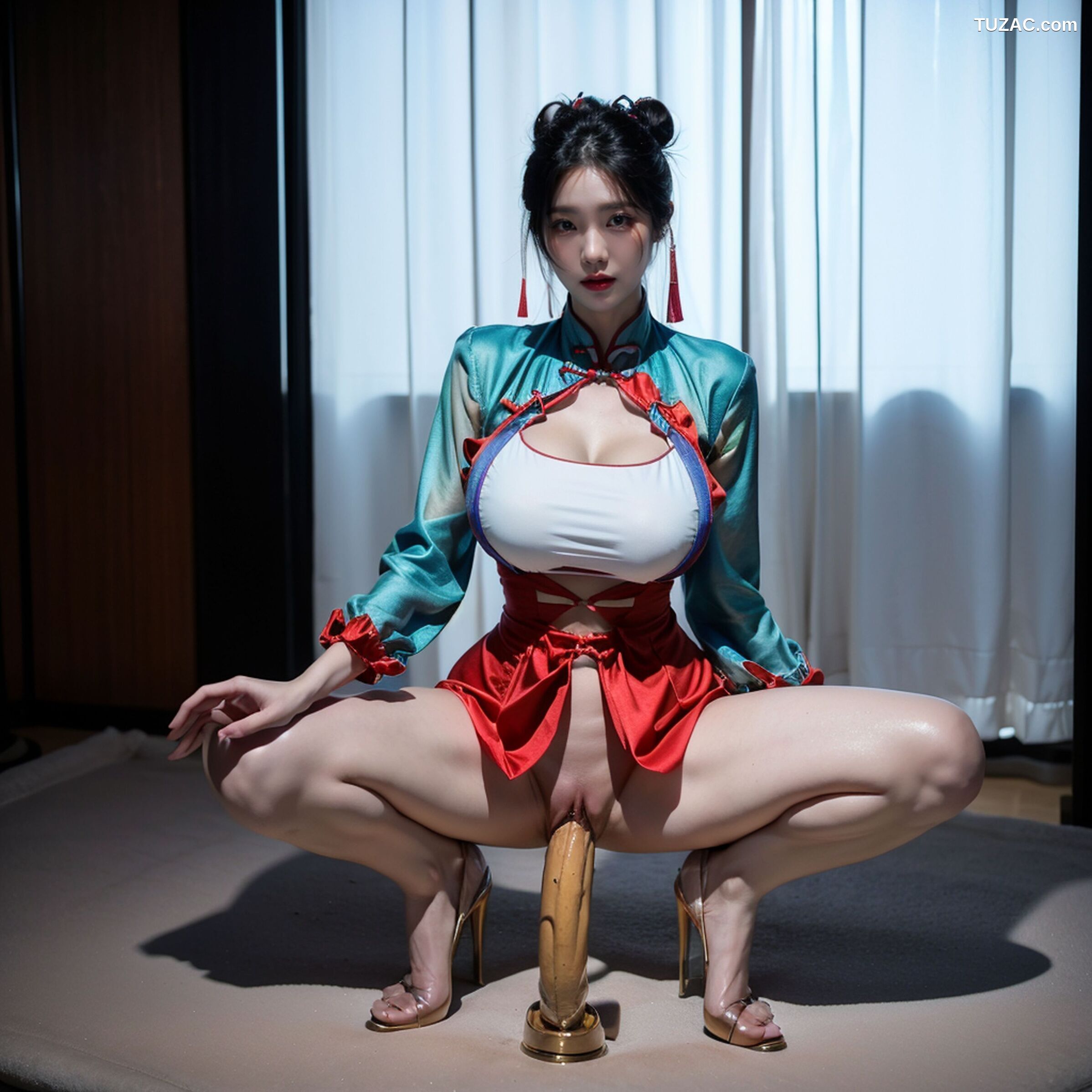 AI美女-超写实-古风白衣丫鬟-18禁