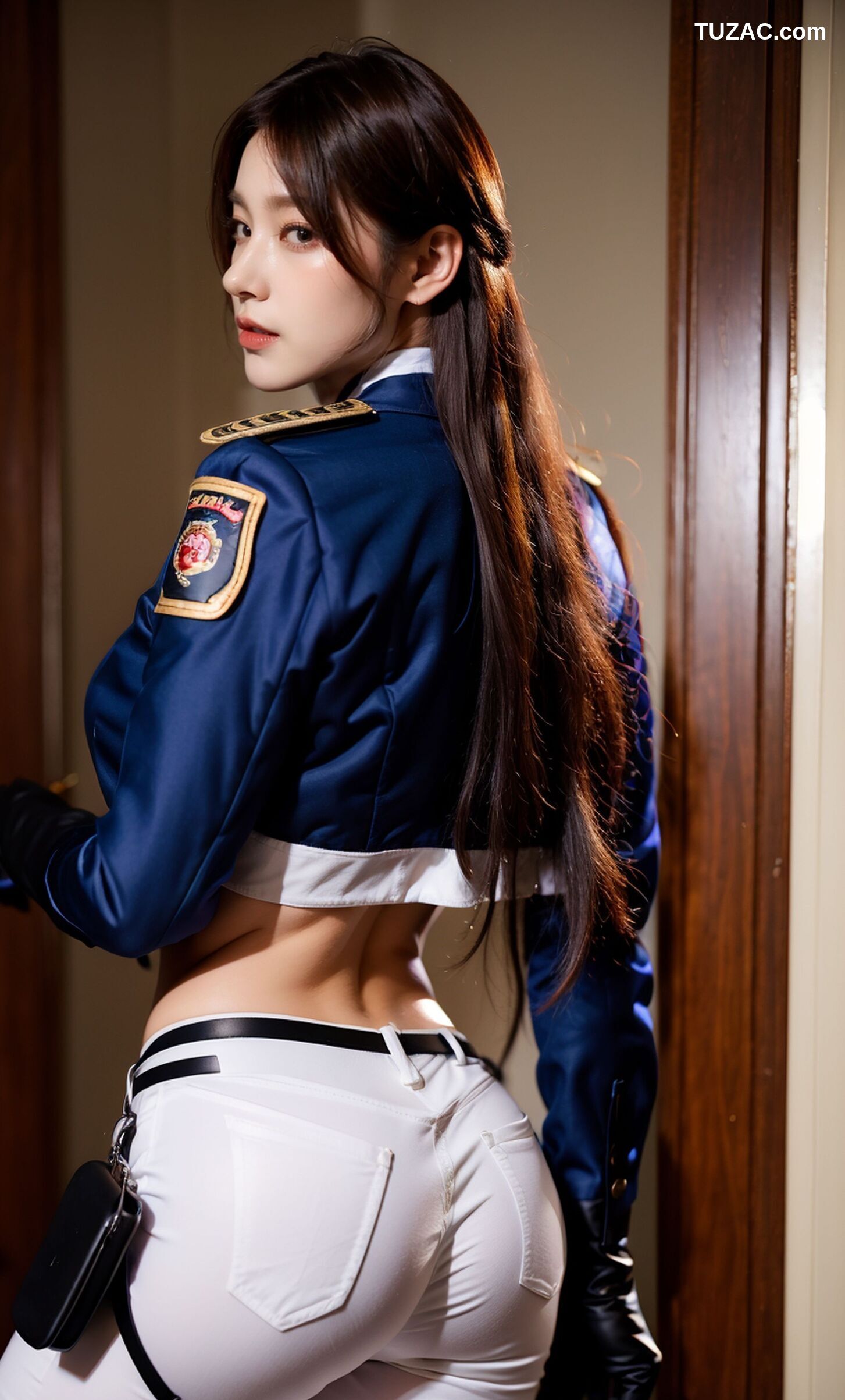 AI美女-超写实-女军官-纯净版