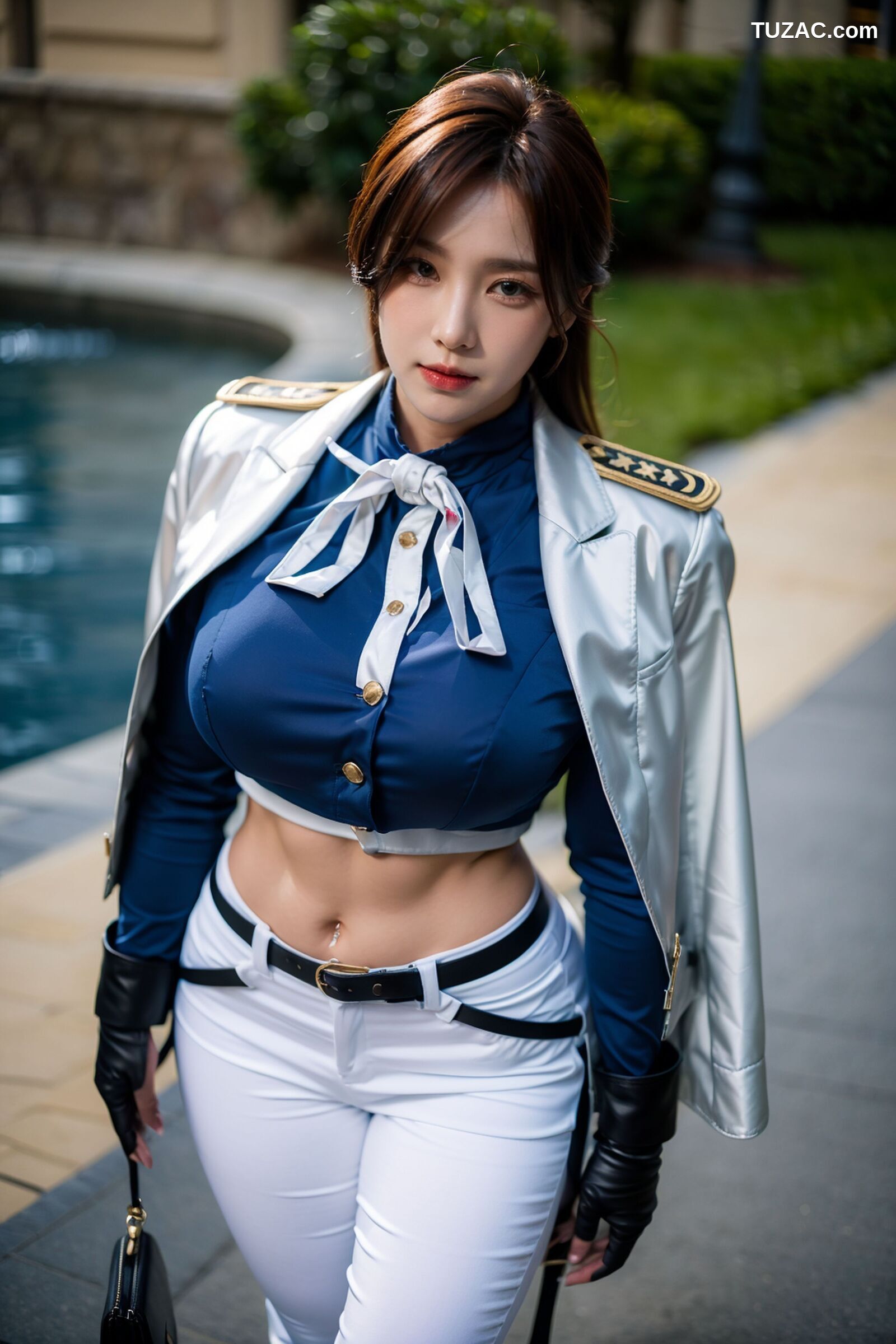 AI美女-超写实-女军官-纯净版