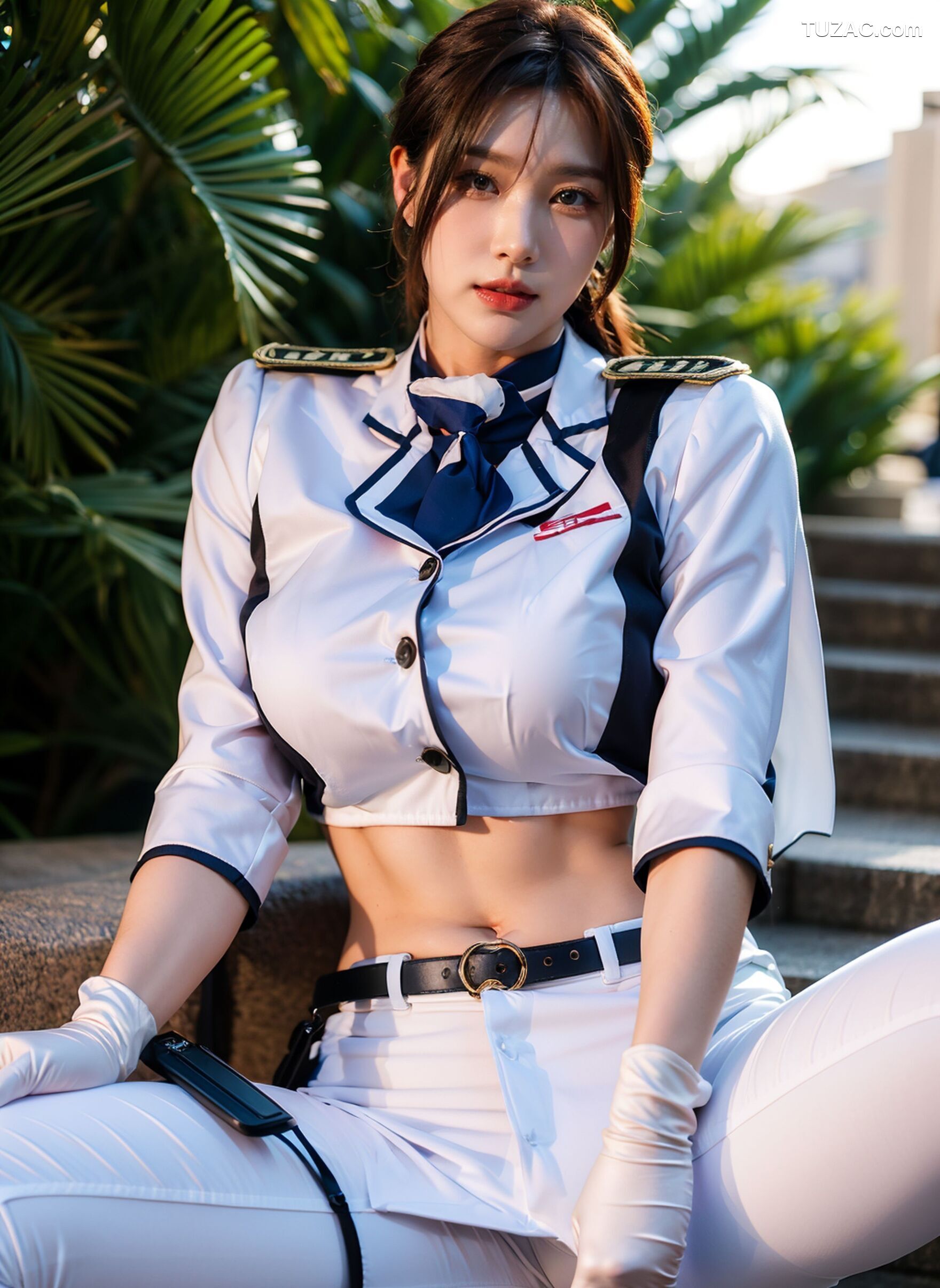 AI美女-超写实-女军官-纯净版