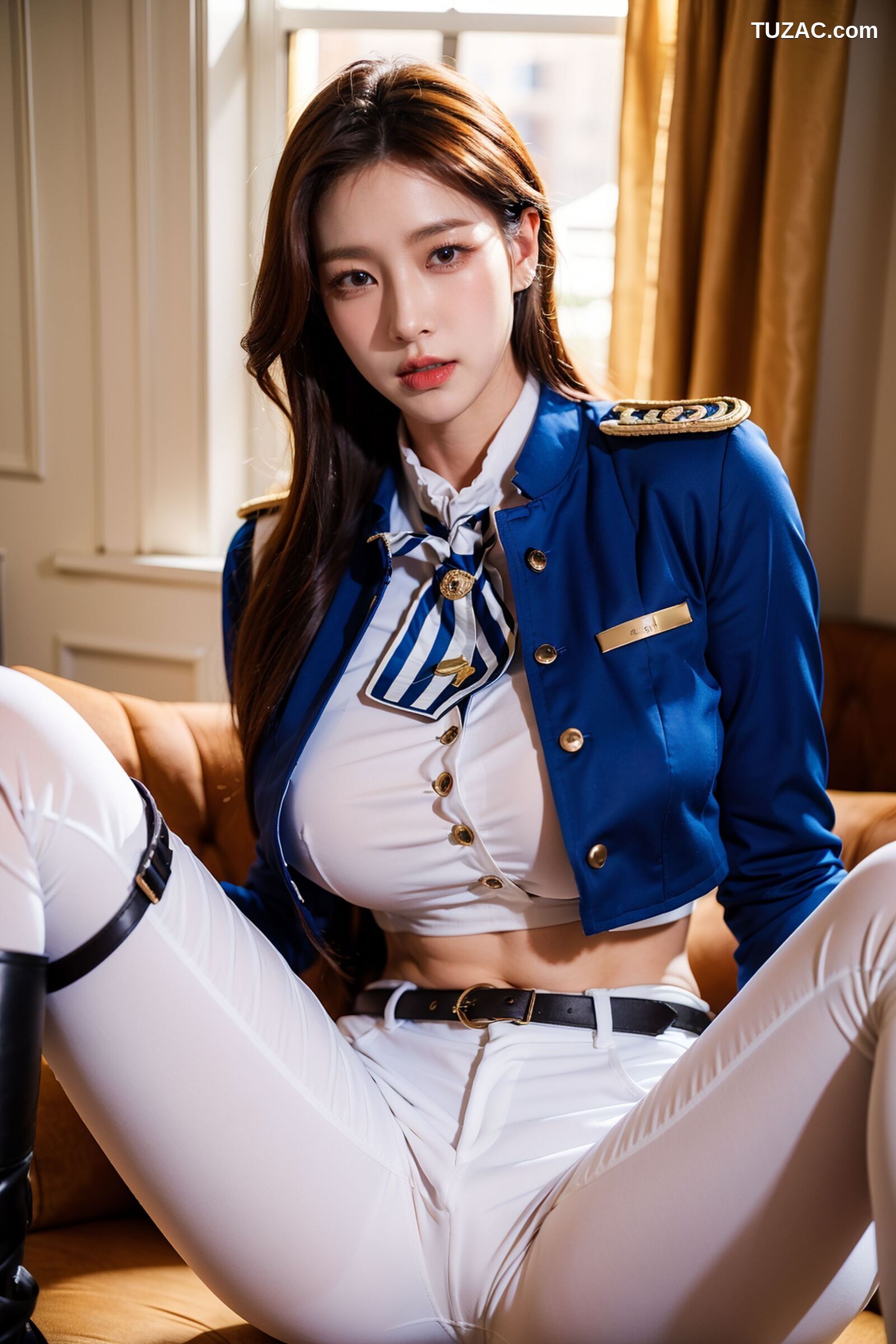 AI美女-超写实-女军官-纯净版