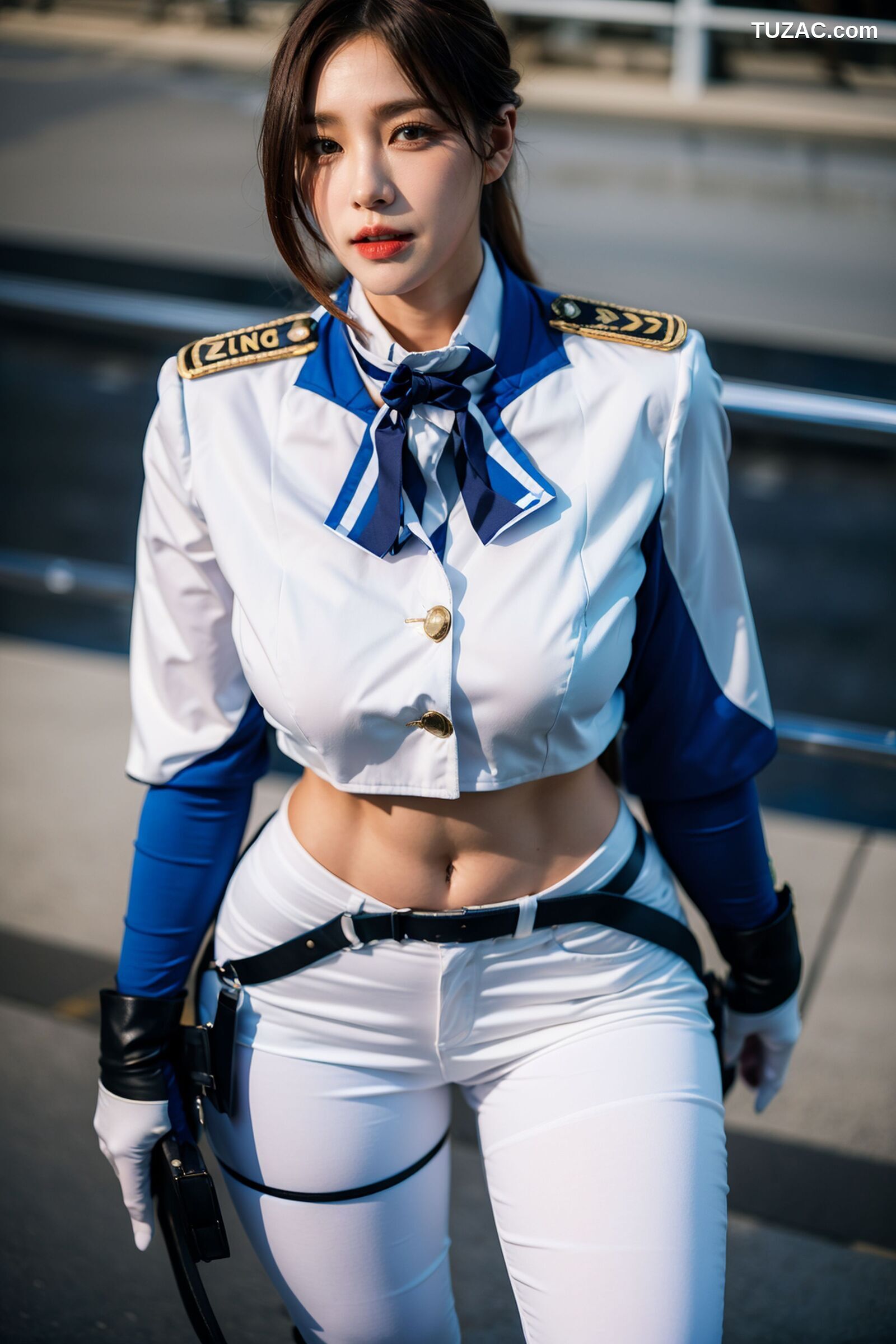 AI美女-超写实-女军官-纯净版