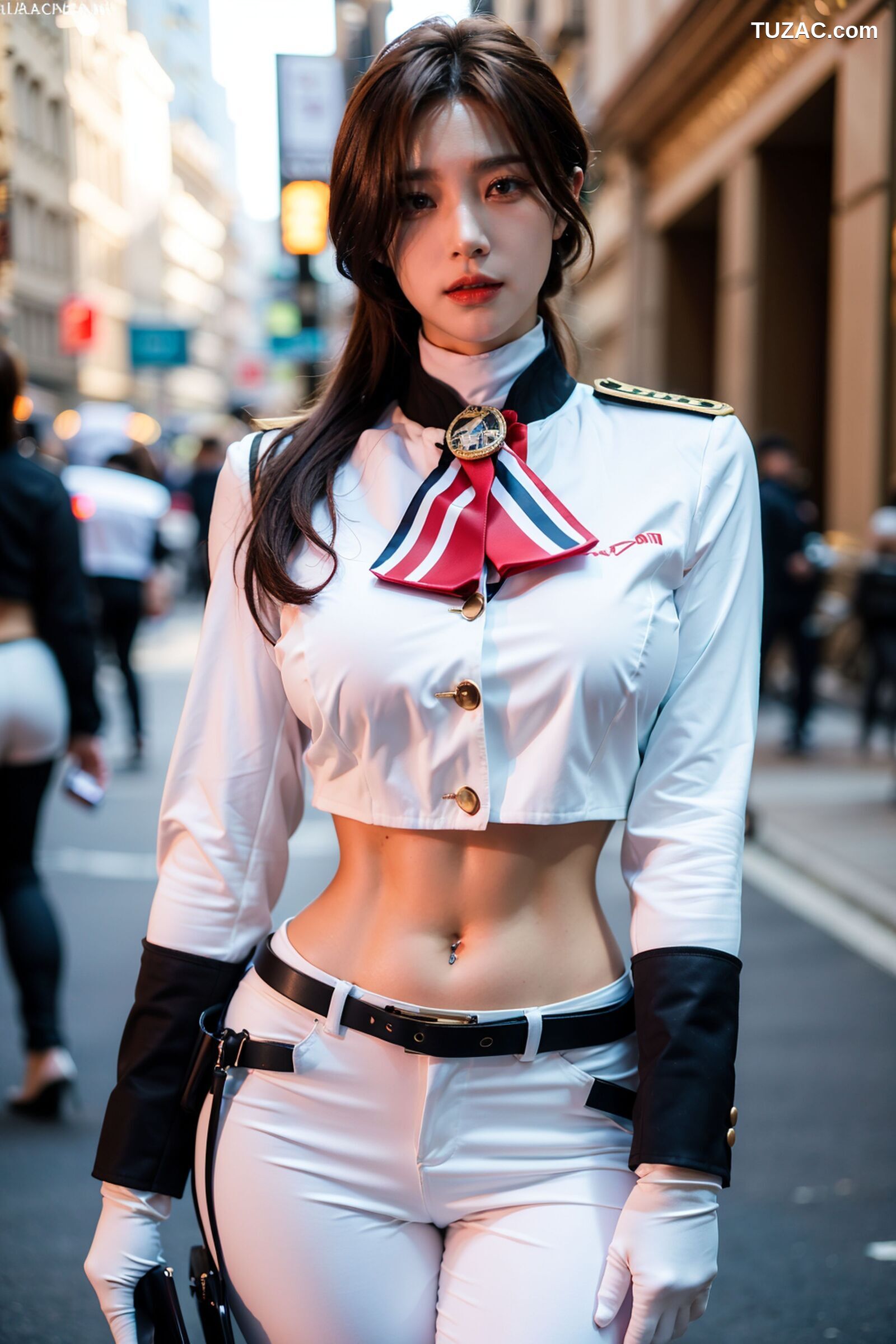 AI美女-超写实-女军官-纯净版